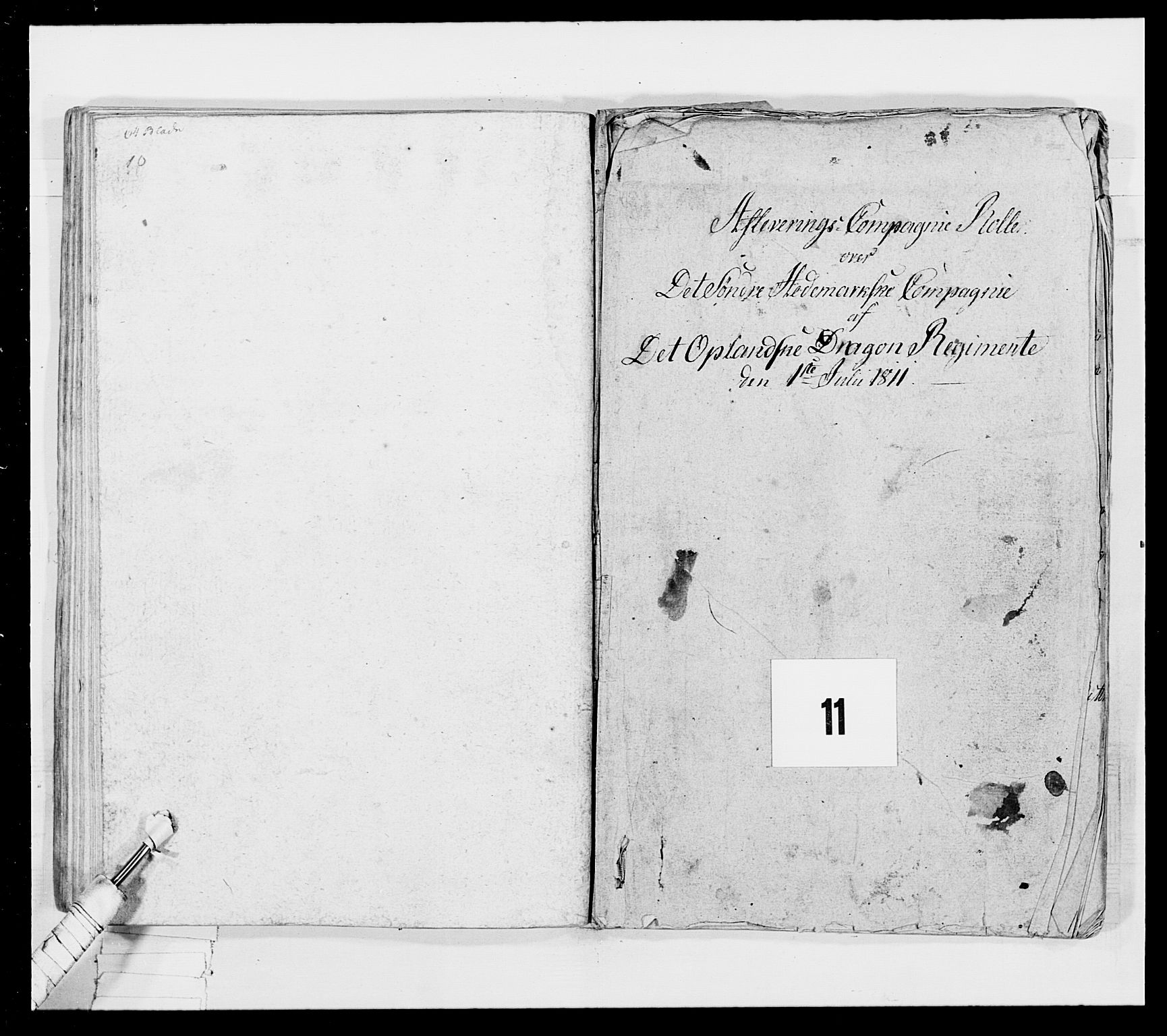 Generalitets- og kommissariatskollegiet, Det kongelige norske kommissariatskollegium, RA/EA-5420/E/Eh/L0018: Opplandske dragonregiment, 1810-1811, s. 510