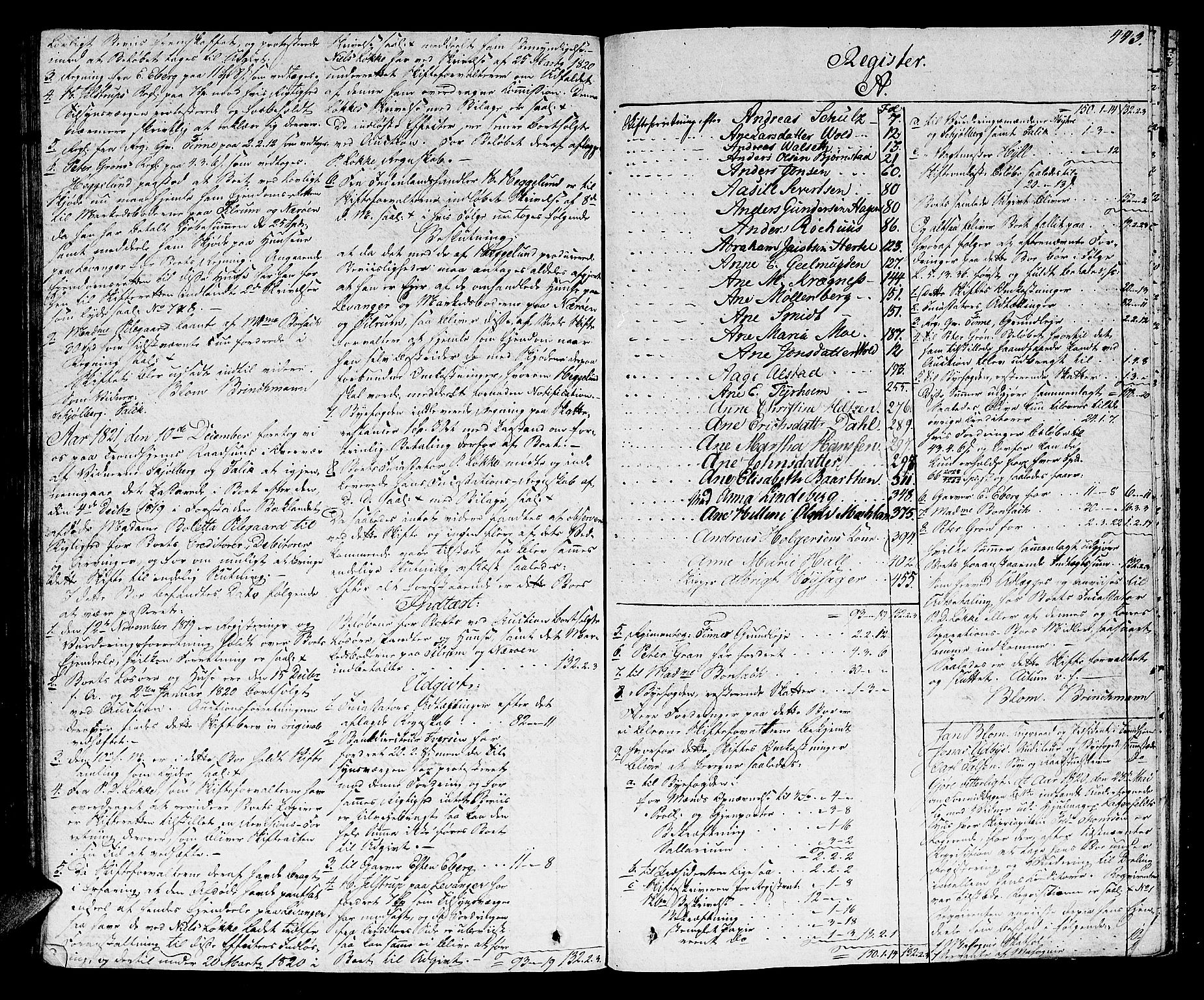 Trondheim byfogd, AV/SAT-A-0003/1/3/3A/L0025: Skifteprotokoll - gml.nr.21. (m/ register) U, 1810-1824, s. 442b-443a