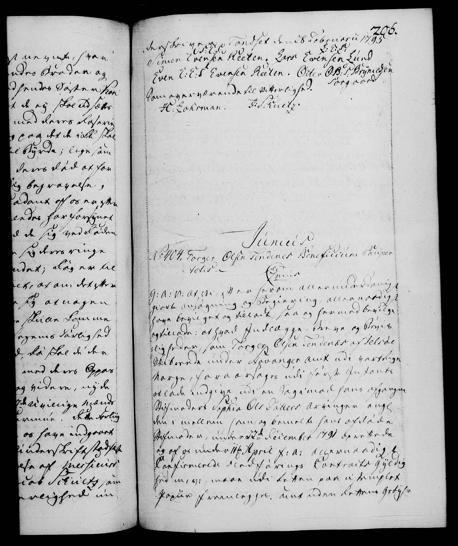 Danske Kanselli 1572-1799, RA/EA-3023/F/Fc/Fca/Fcaa/L0056: Norske registre, 1795-1796, s. 206a