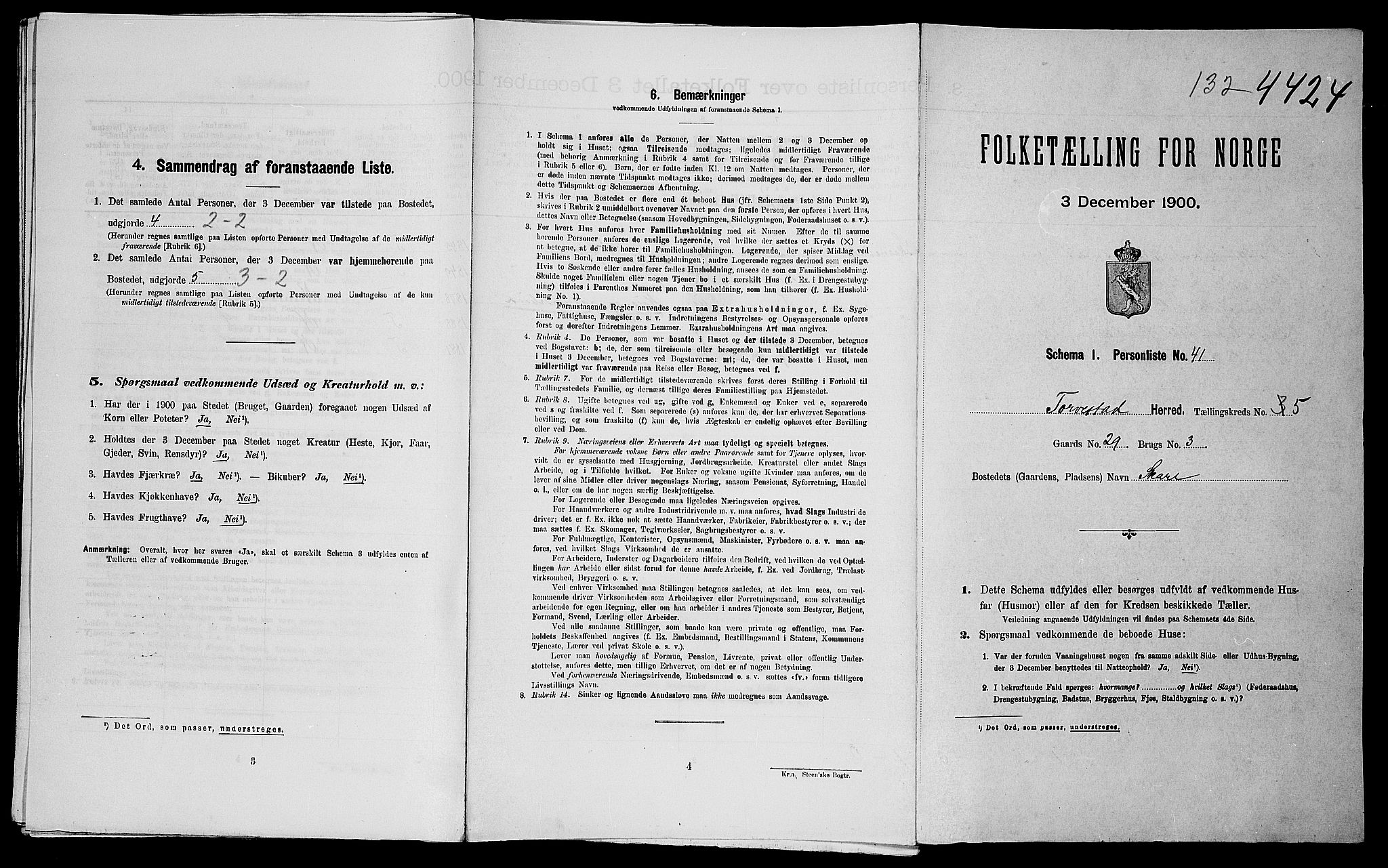 SAST, Folketelling 1900 for 1152 Torvastad herred, 1900, s. 51