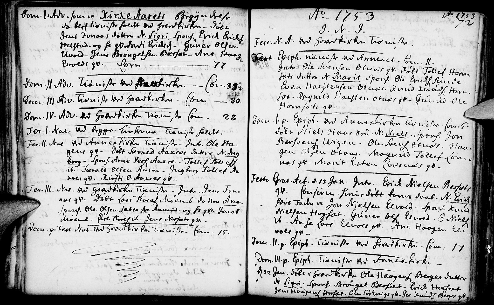 Rendalen prestekontor, AV/SAH-PREST-054/H/Ha/Haa/L0001: Ministerialbok nr. 1, 1733-1787, s. 72