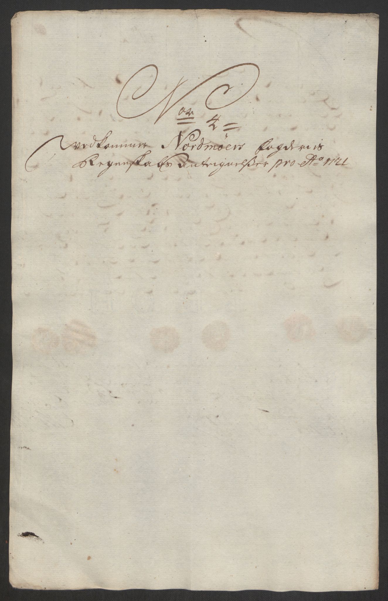 Rentekammeret inntil 1814, Reviderte regnskaper, Fogderegnskap, AV/RA-EA-4092/R56/L3754: Fogderegnskap Nordmøre, 1721, s. 441