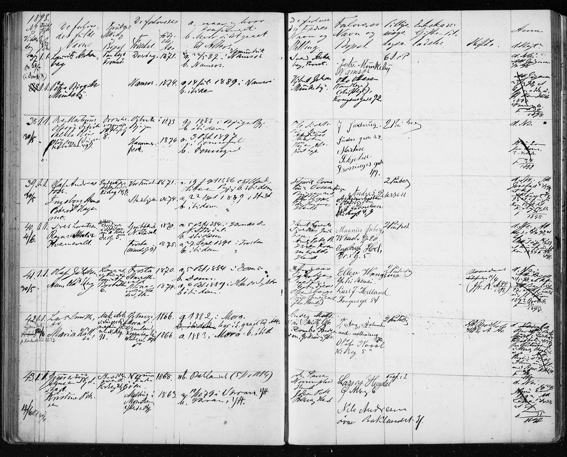 Ministerialprotokoller, klokkerbøker og fødselsregistre - Sør-Trøndelag, AV/SAT-A-1456/604/L0191: Ministerialbok nr. 604A12, 1892-1900