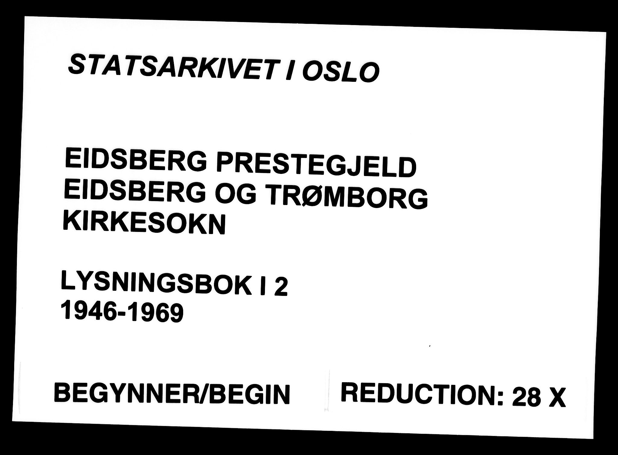 Eidsberg prestekontor Kirkebøker, SAO/A-10905/H/Ha/L0002: Lysningsprotokoll nr. I 2, 1946-1969