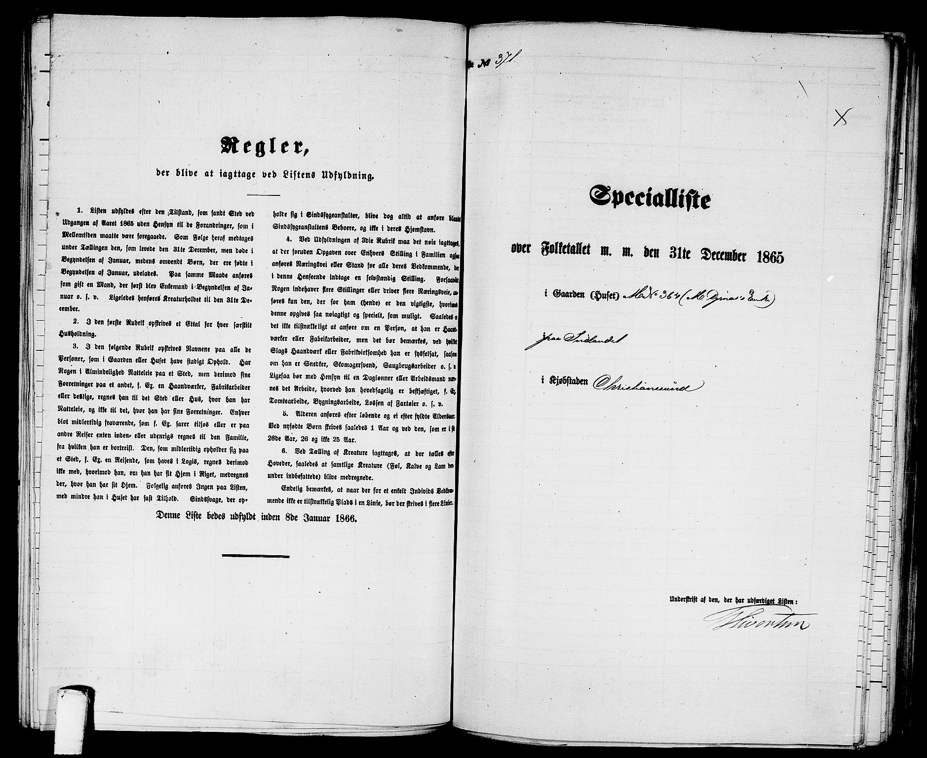 RA, Folketelling 1865 for 1503B Kristiansund prestegjeld, Kristiansund kjøpstad, 1865, s. 756