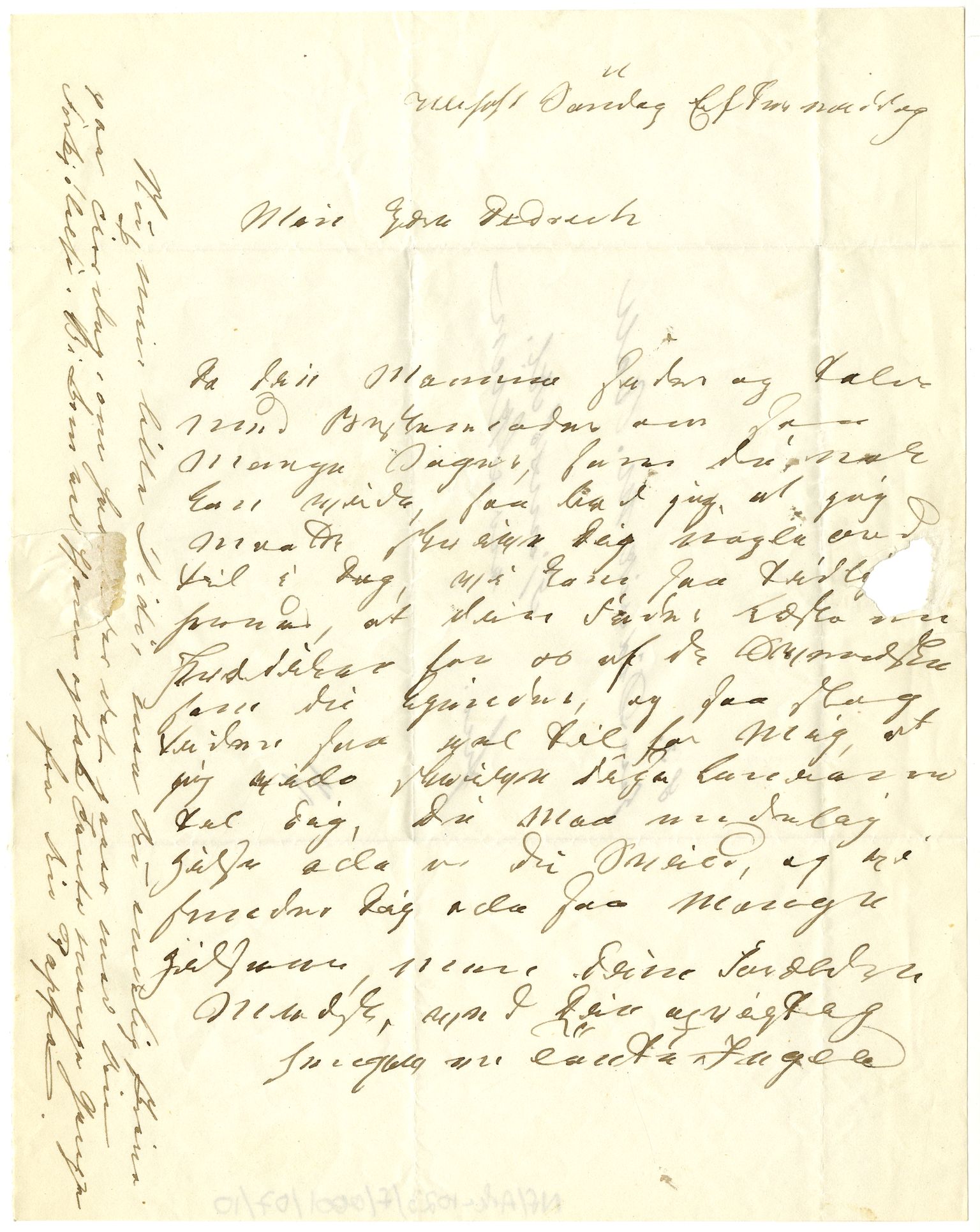 Diderik Maria Aalls brevsamling, NF/Ark-1023/F/L0001: D.M. Aalls brevsamling. A - B, 1738-1889, s. 50