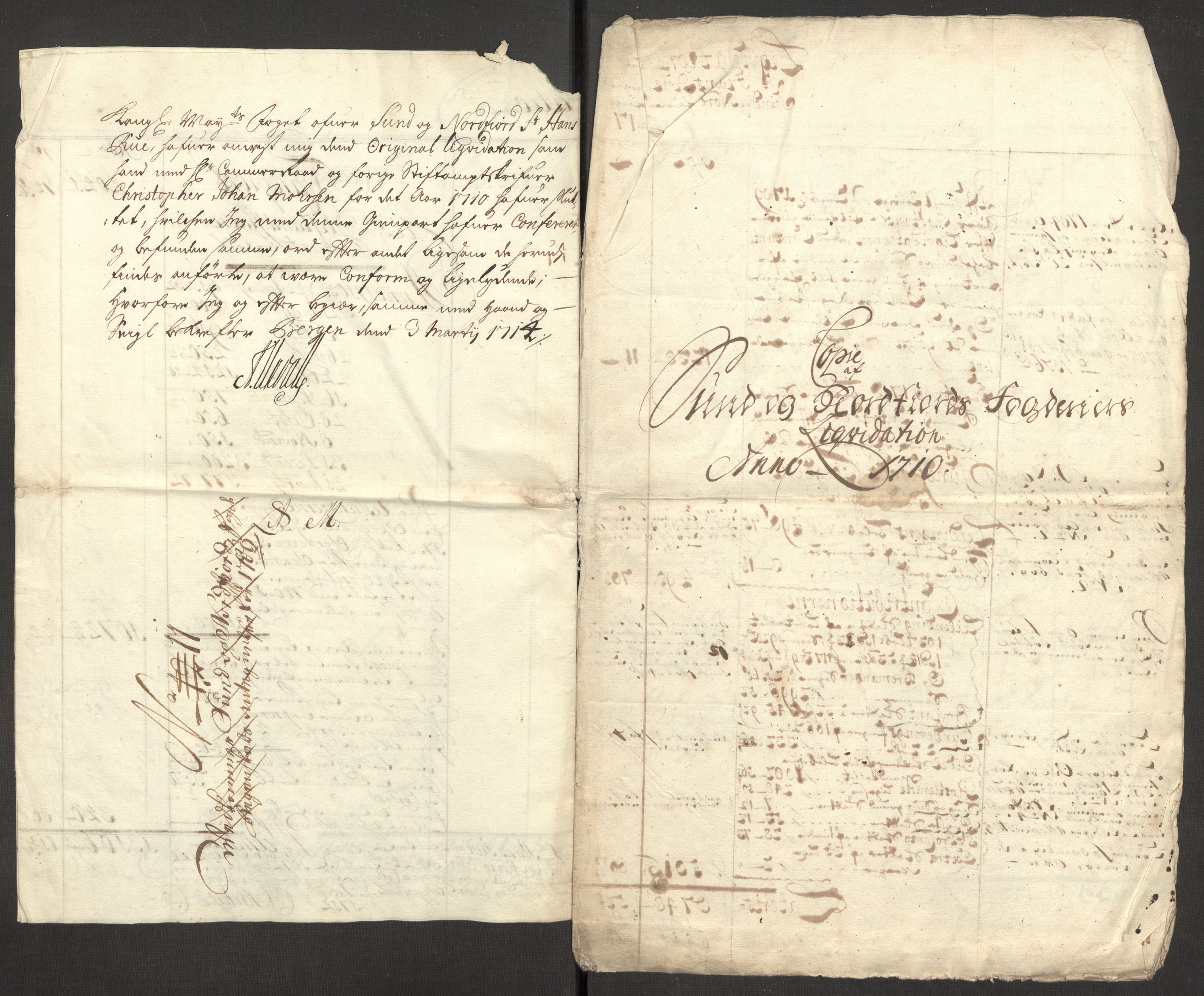 Rentekammeret inntil 1814, Reviderte regnskaper, Fogderegnskap, RA/EA-4092/R53/L3433: Fogderegnskap Sunn- og Nordfjord, 1710-1711, s. 15