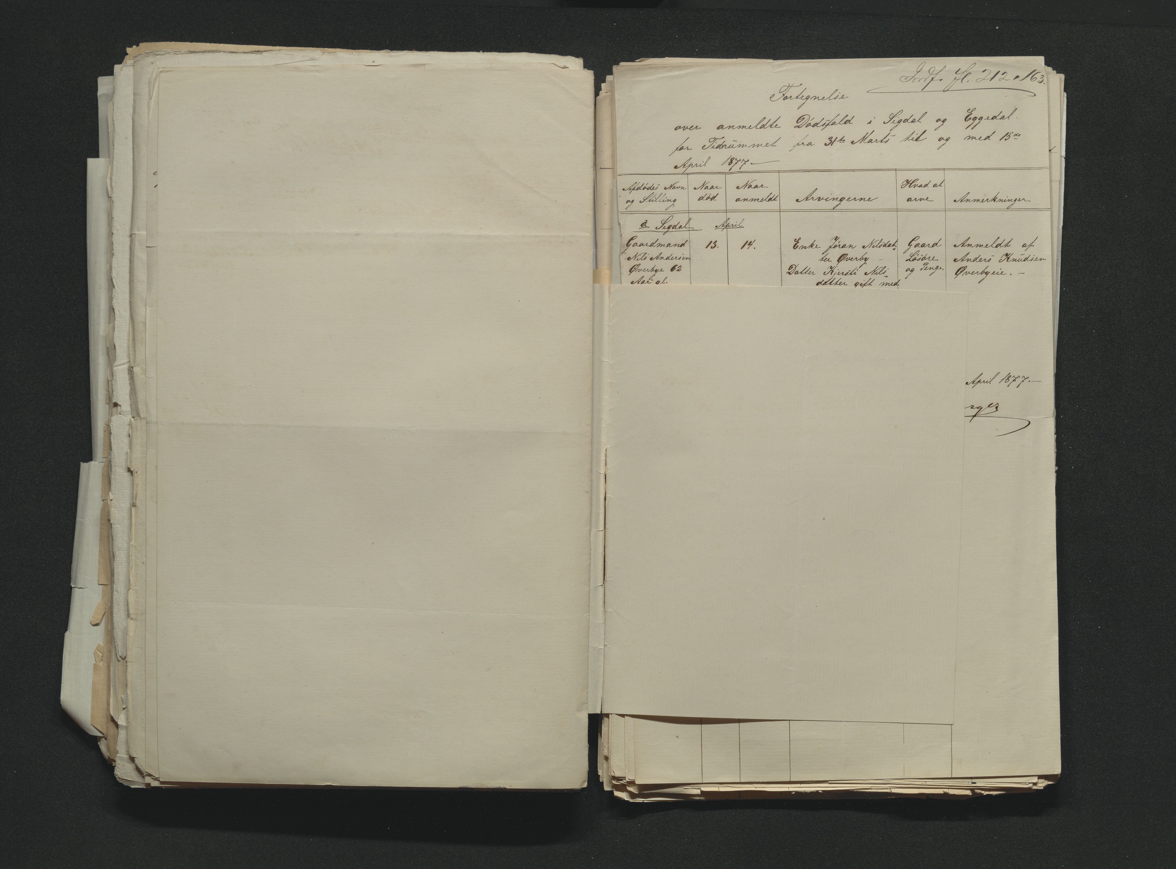 Eiker, Modum og Sigdal sorenskriveri, AV/SAKO-A-123/H/Ha/Hab/L0014: Dødsfallsmeldinger, 1874-1877, s. 707