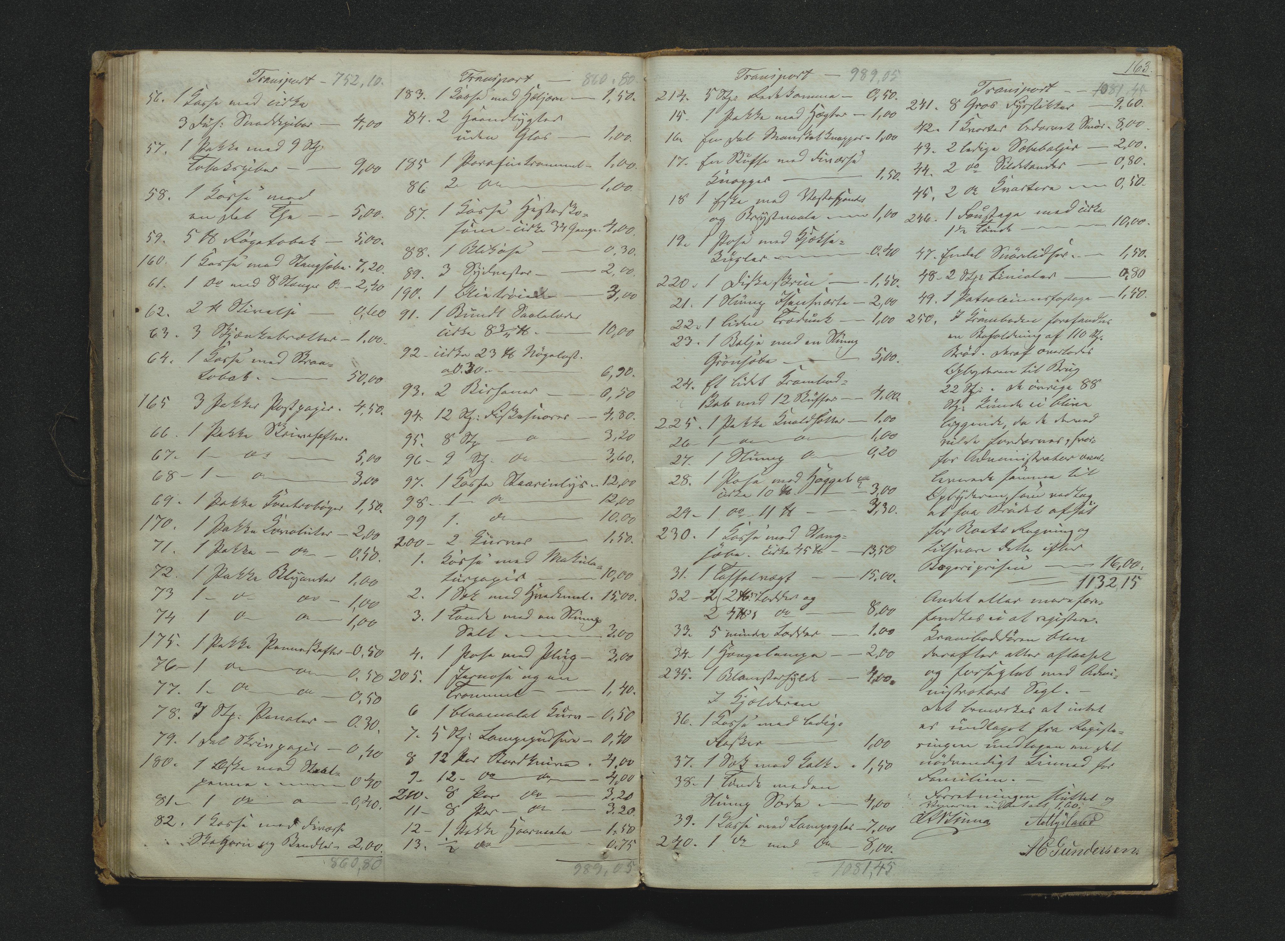 Bamble sorenskriveri, AV/SAKO-A-214/H/Hb/Hbb/Hbbb/L0001/0003: Skifteregisteringsprotokoll  / Skifteregisteringsprotokoll 3, 1860-1882, s. 162-163