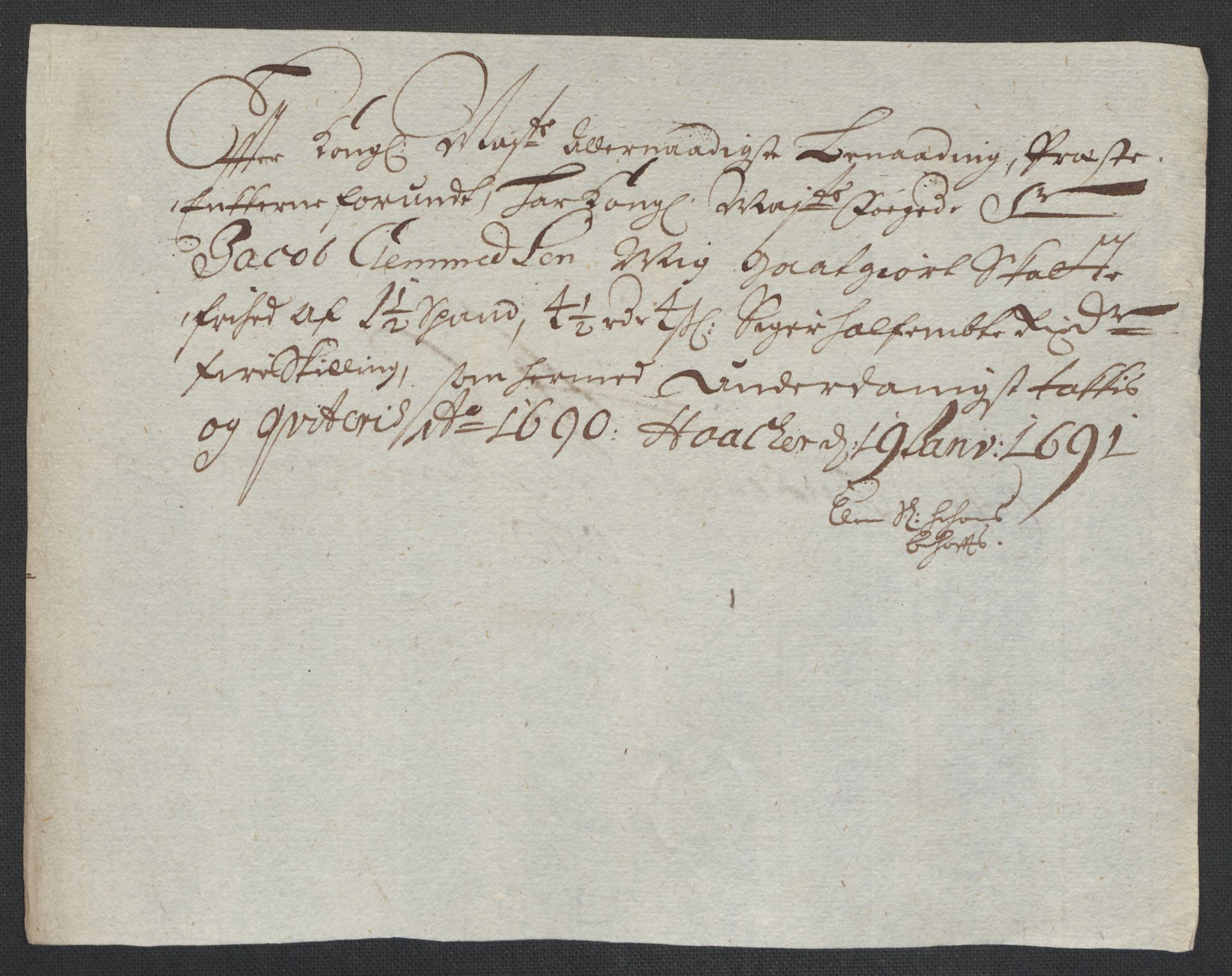 Rentekammeret inntil 1814, Reviderte regnskaper, Fogderegnskap, AV/RA-EA-4092/R58/L3936: Fogderegnskap Orkdal, 1689-1690, s. 445