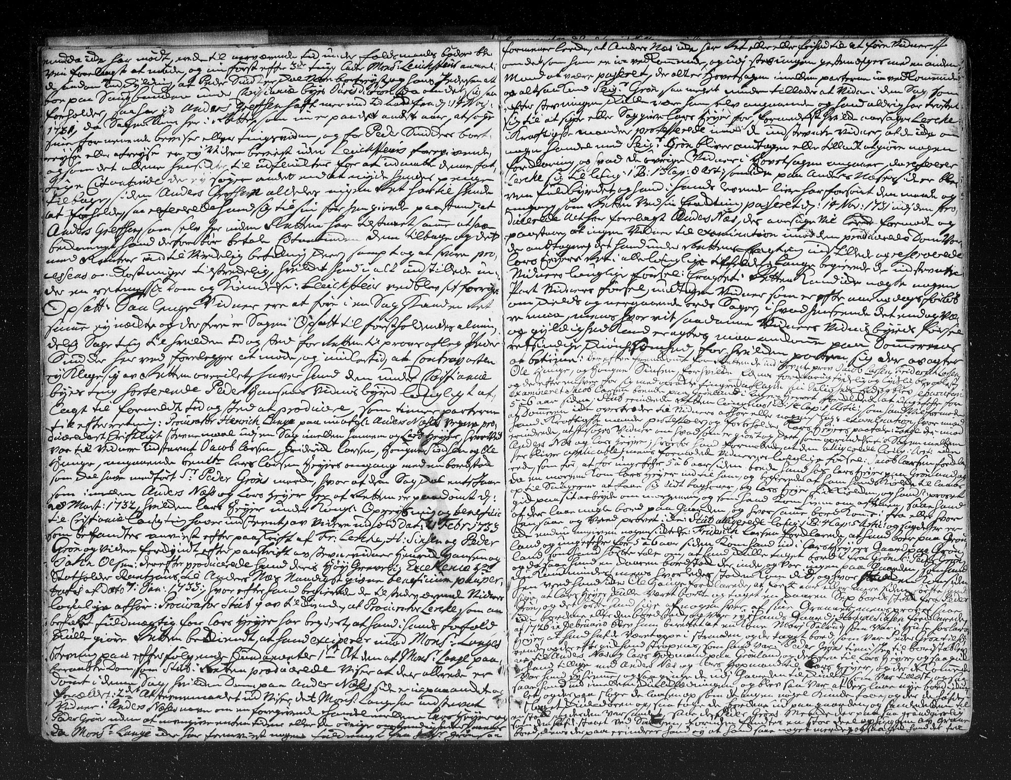 Aker sorenskriveri, SAO/A-10895/F/Fb/L0036: Tingbok, 1733-1736, s. 3b-4a