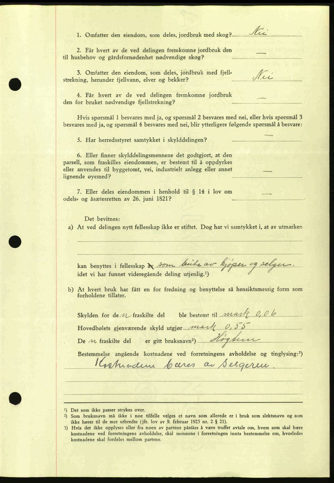 Hitra sorenskriveri, AV/SAT-A-0018/2/2C/2Ca: Pantebok nr. A2, 1943-1945, Dagboknr: 289/1944