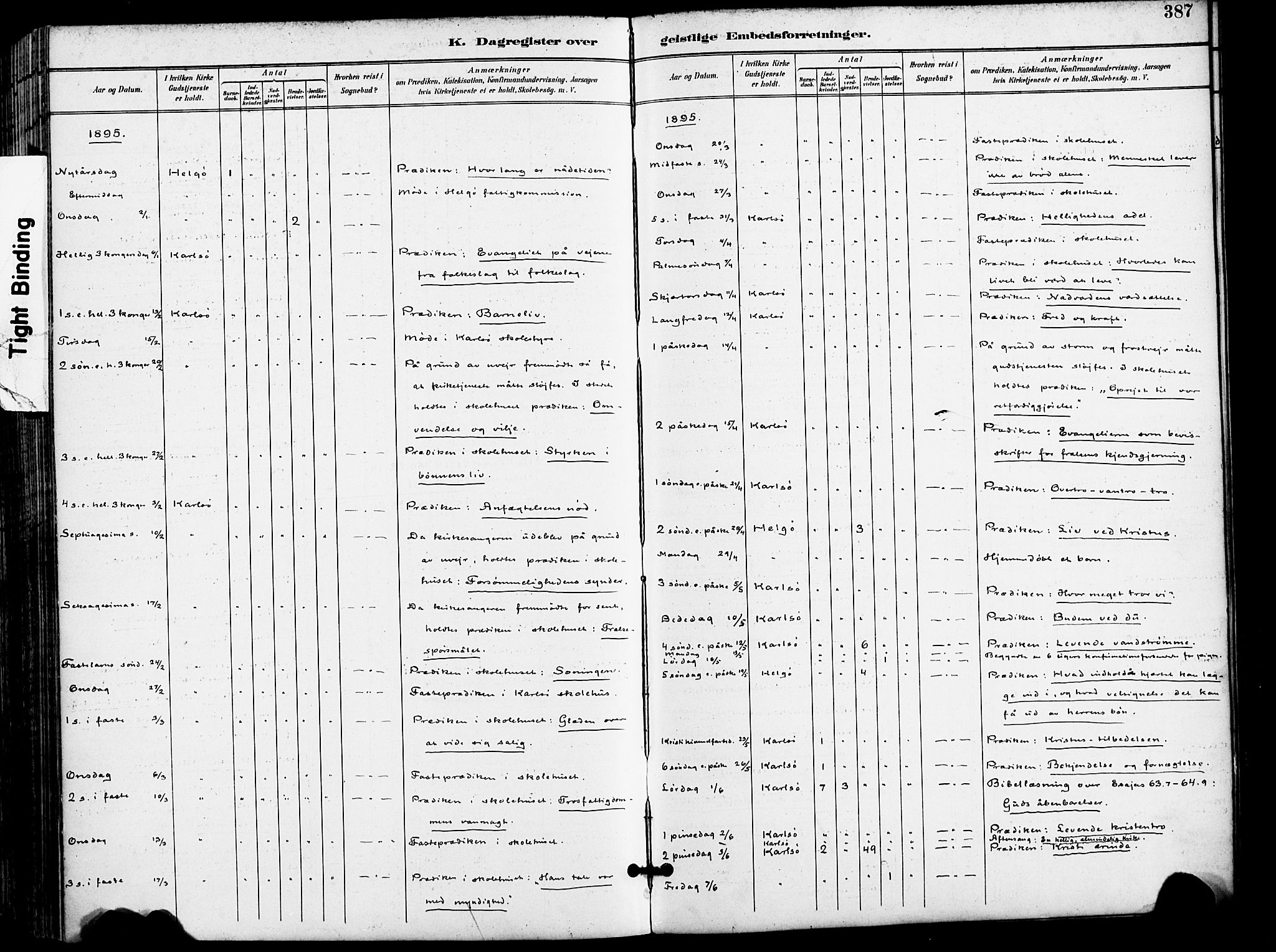 Karlsøy sokneprestembete, AV/SATØ-S-1299/H/Ha/Haa/L0007kirke: Ministerialbok nr. 7, 1891-1902, s. 387