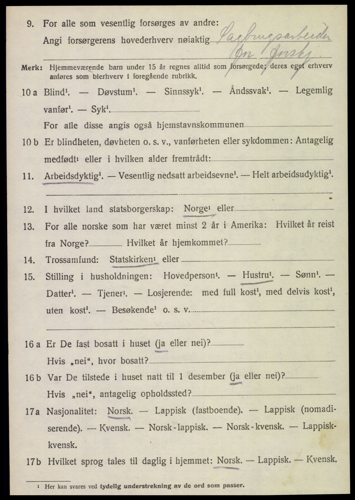 SAT, Folketelling 1920 for 1731 Sparbu herred, 1920, s. 6846