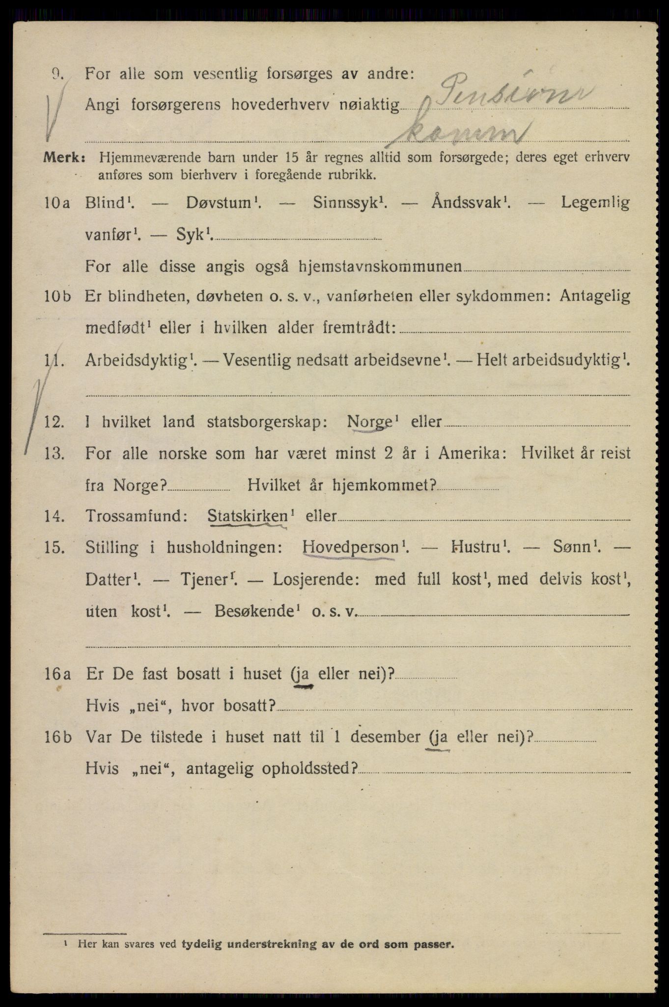 SAO, Folketelling 1920 for 0301 Kristiania kjøpstad, 1920, s. 569014