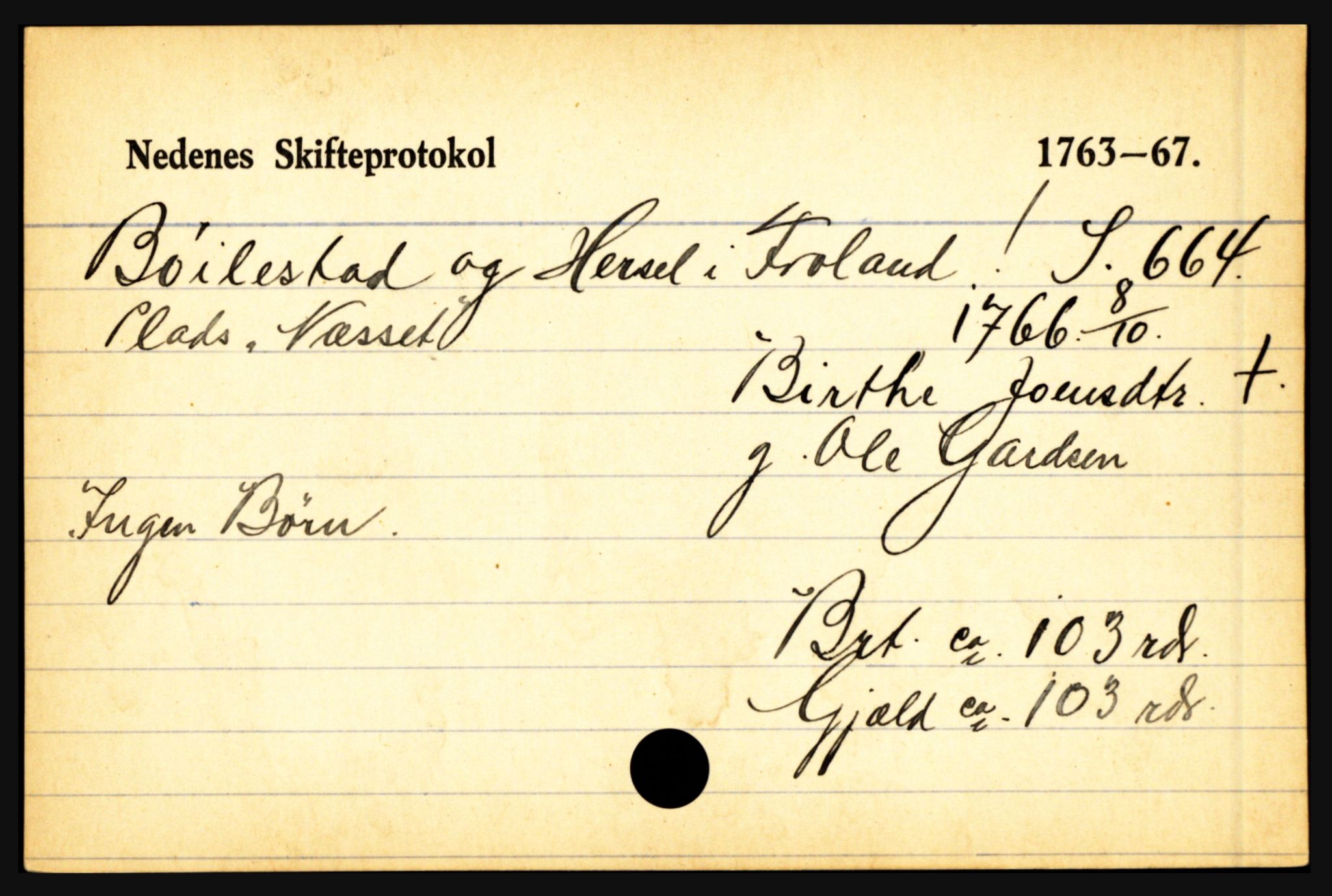 Nedenes sorenskriveri før 1824, AV/SAK-1221-0007/H, s. 4807