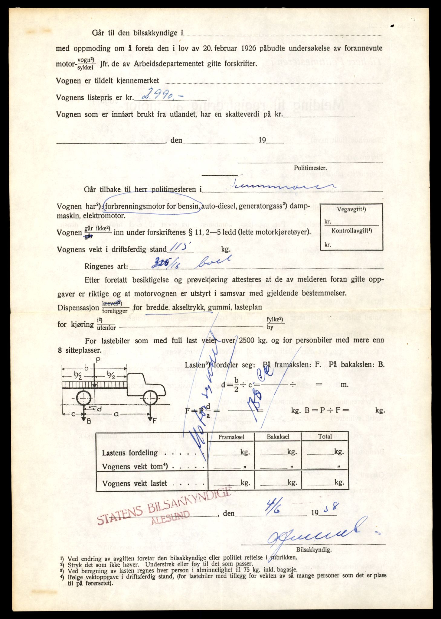 Møre og Romsdal vegkontor - Ålesund trafikkstasjon, AV/SAT-A-4099/F/Fe/L0041: Registreringskort for kjøretøy T 13710 - T 13905, 1927-1998, s. 738