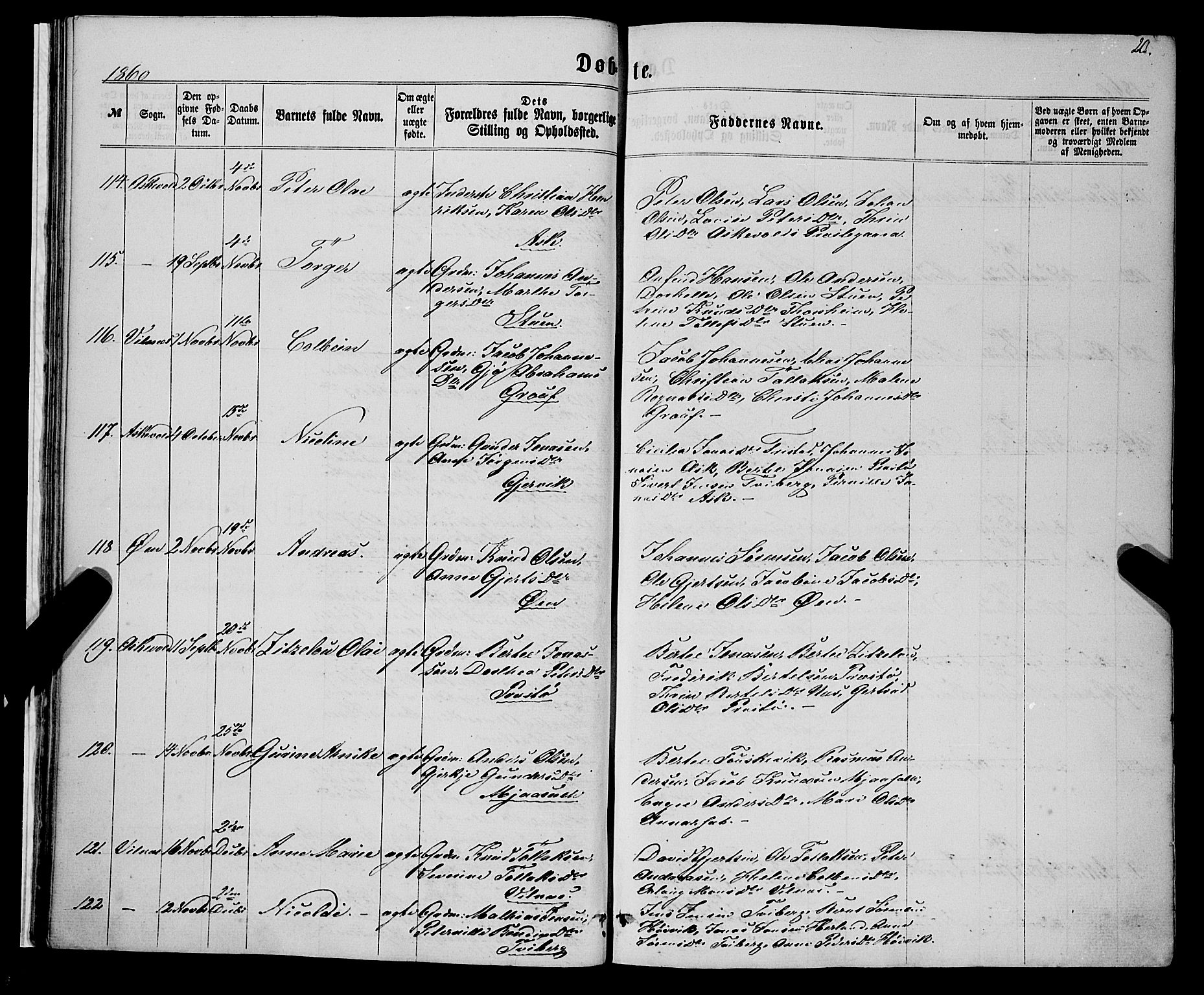 Askvoll sokneprestembete, AV/SAB-A-79501/H/Haa/Haaa/L0012: Ministerialbok nr. A 12, 1859-1878, s. 20