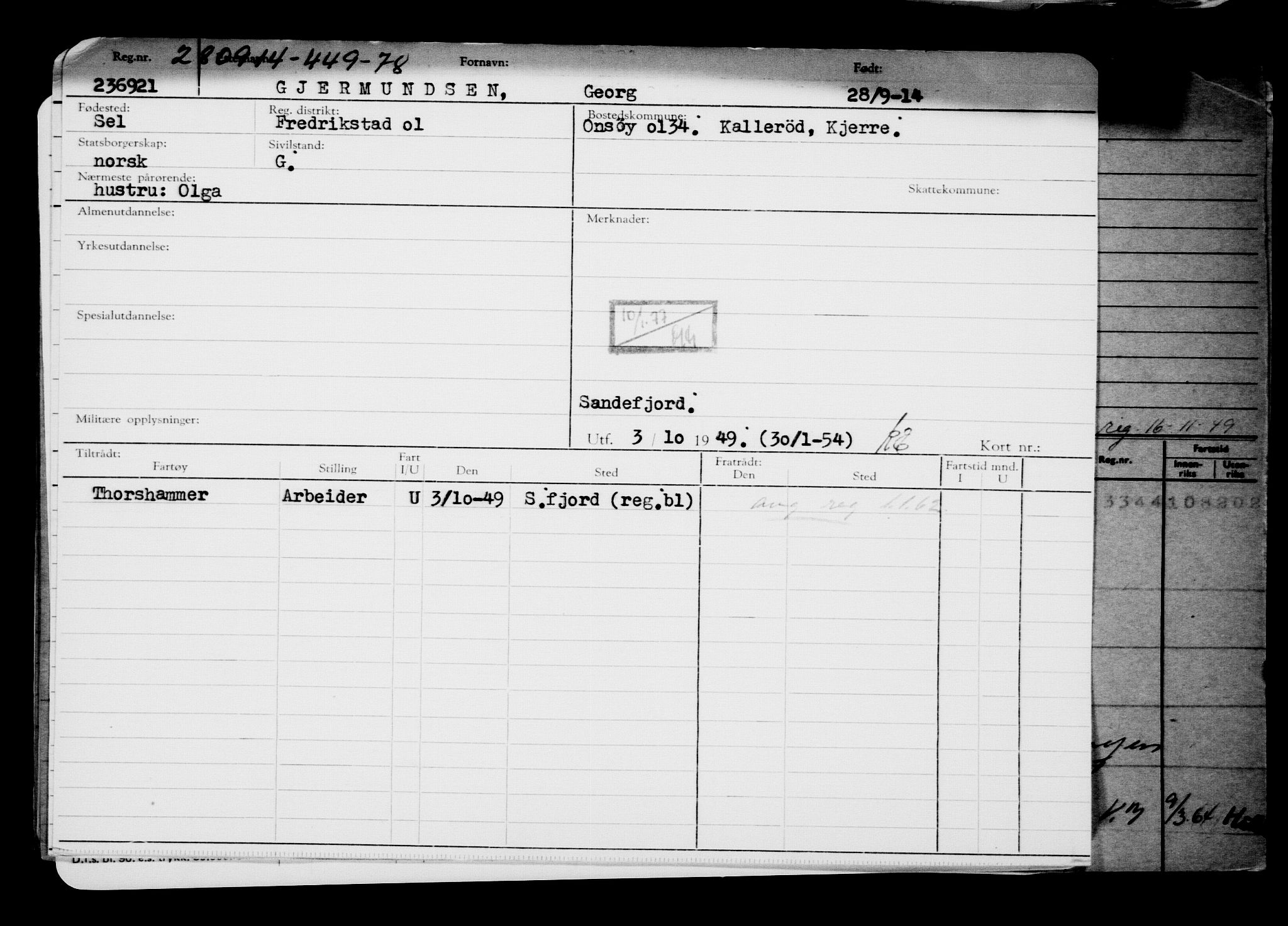 Direktoratet for sjømenn, AV/RA-S-3545/G/Gb/L0124: Hovedkort, 1914, s. 368