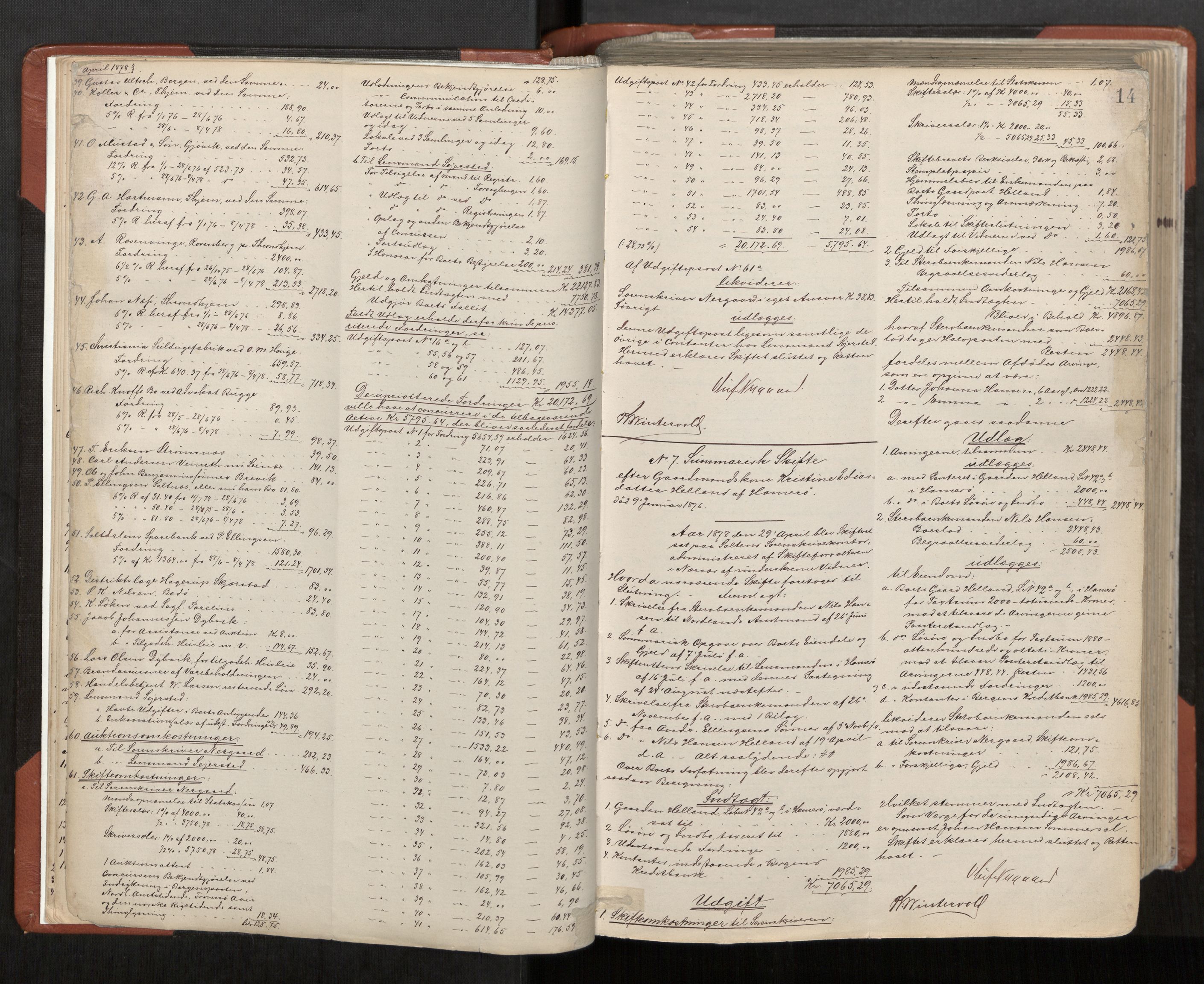 Salten sorenskriveri, AV/SAT-A-4578/1/3/3A/L0063: Skifteslutningsprotokoll, 1877-1894, s. 14
