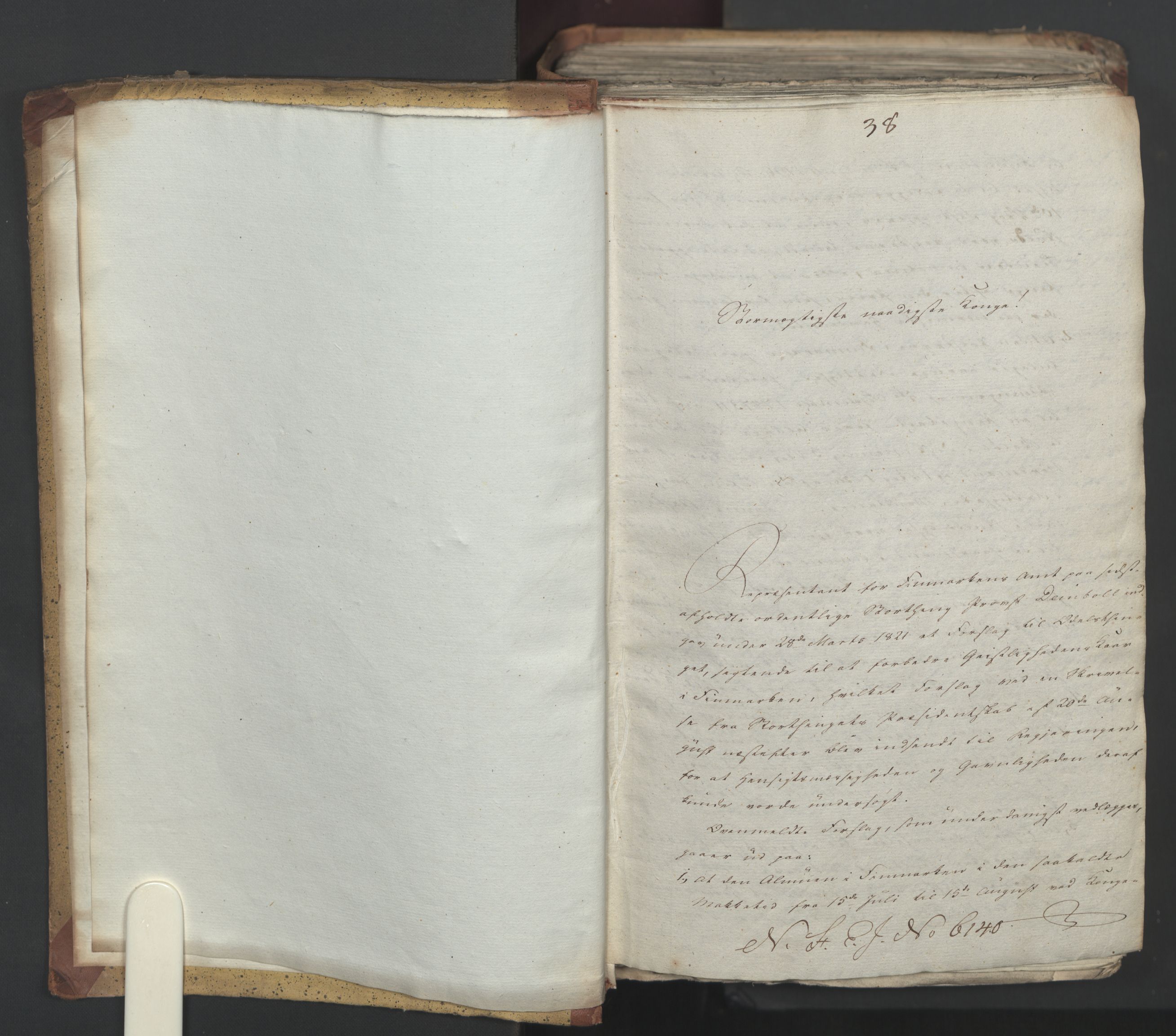 Statsrådsavdelingen i Stockholm, AV/RA-S-1003/D/Da/L0032: Regjeringsinnstillinger nr. 6140-6355, 1822, s. 3