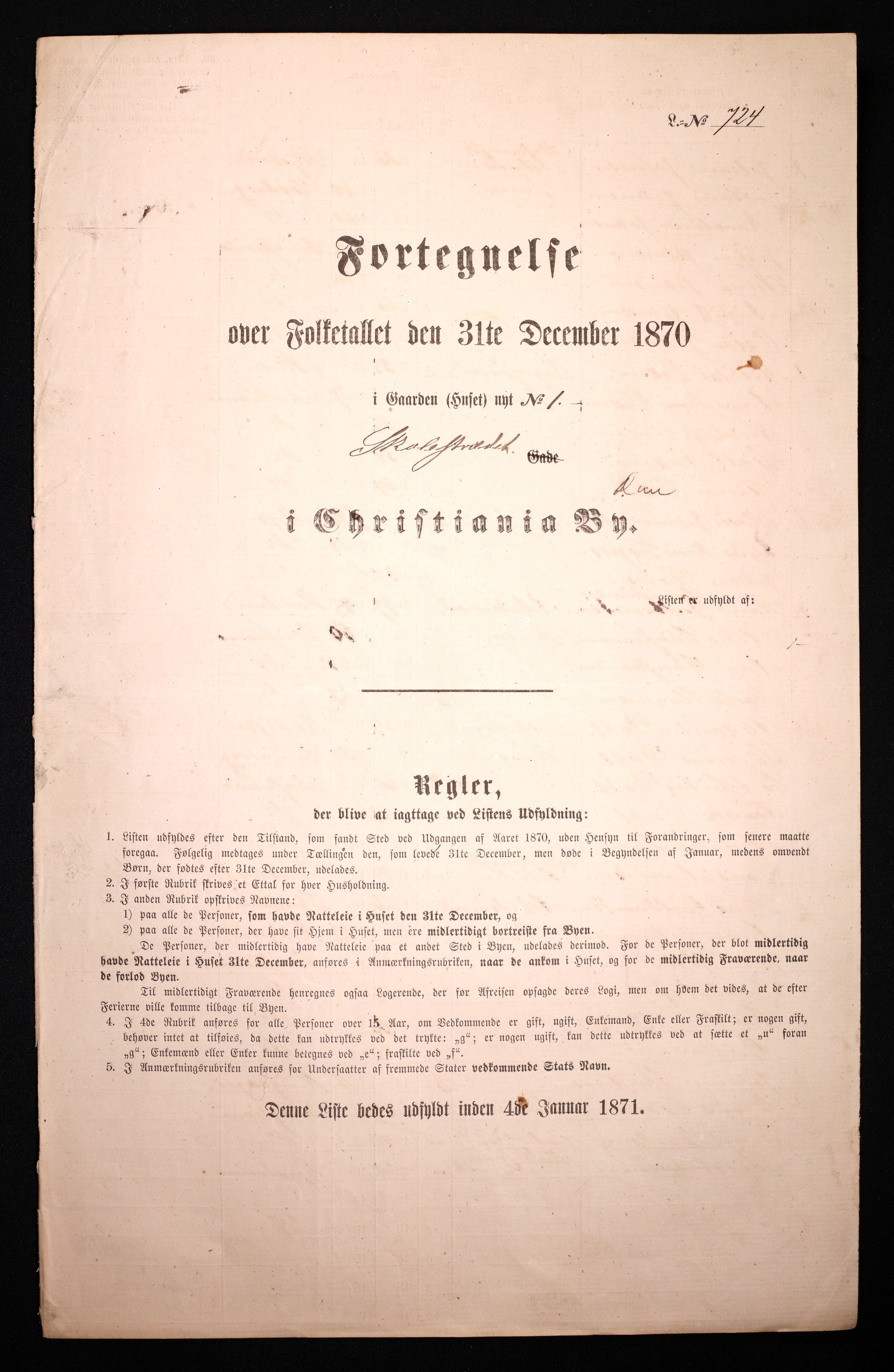 RA, Folketelling 1870 for 0301 Kristiania kjøpstad, 1870, s. 3435