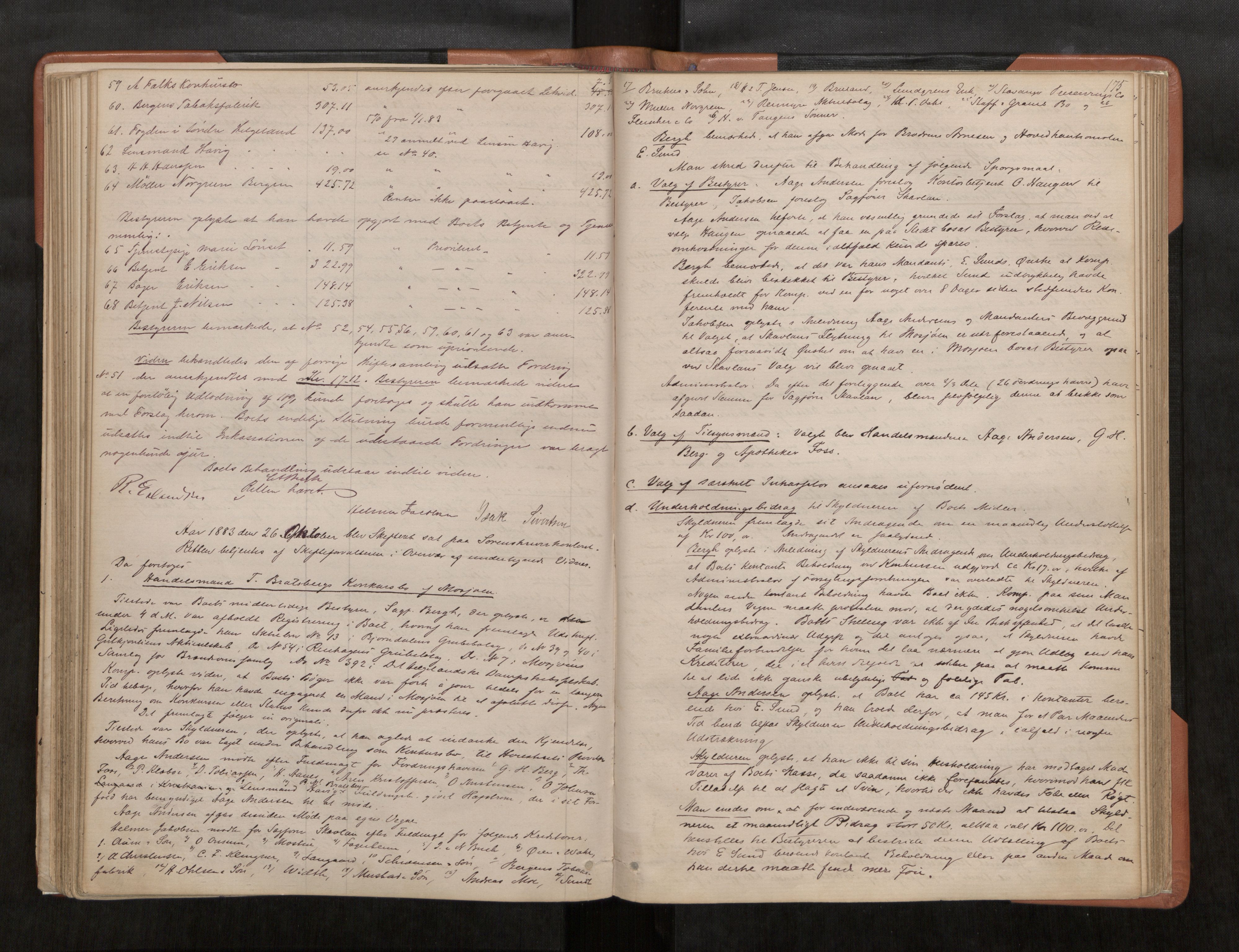 Søndre Helgeland sorenskriveri, AV/SAT-A-4575/1/3/3B/L0002: Skiftebehandlingsprotokoll, 1877-1885, s. 175