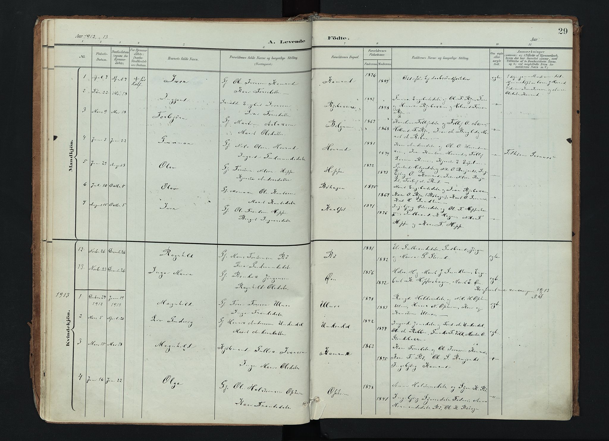 Nord-Aurdal prestekontor, AV/SAH-PREST-132/H/Ha/Haa/L0017: Ministerialbok nr. 17, 1897-1926, s. 29