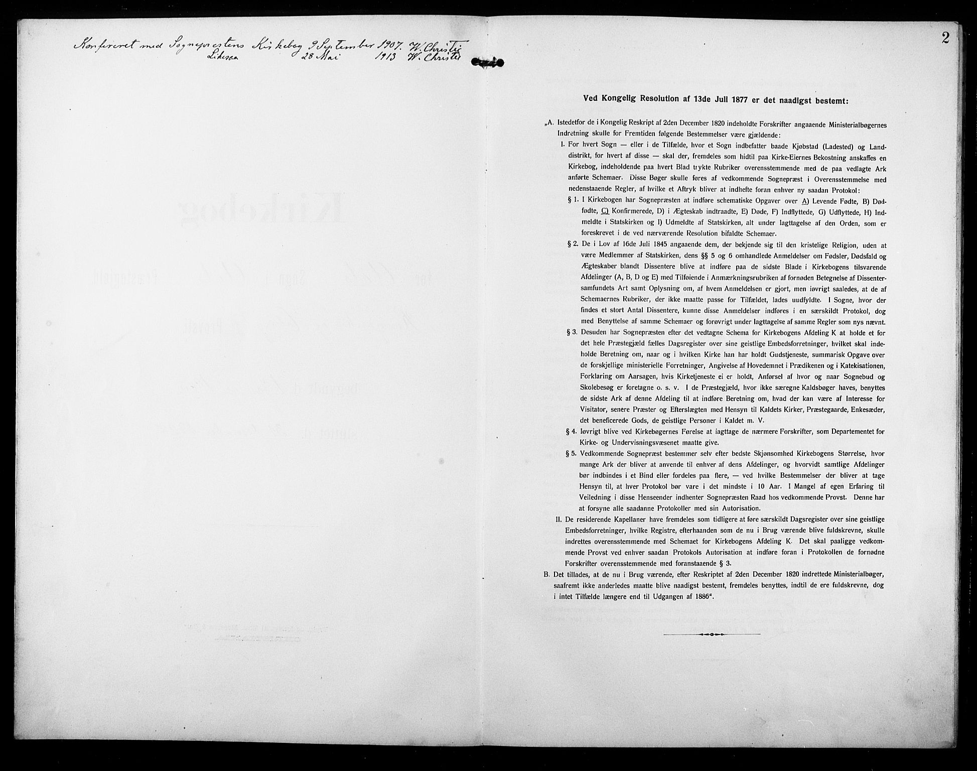 Ål kirkebøker, AV/SAKO-A-249/G/Ga/L0002: Klokkerbok nr. 2, 1904-1928, s. 2