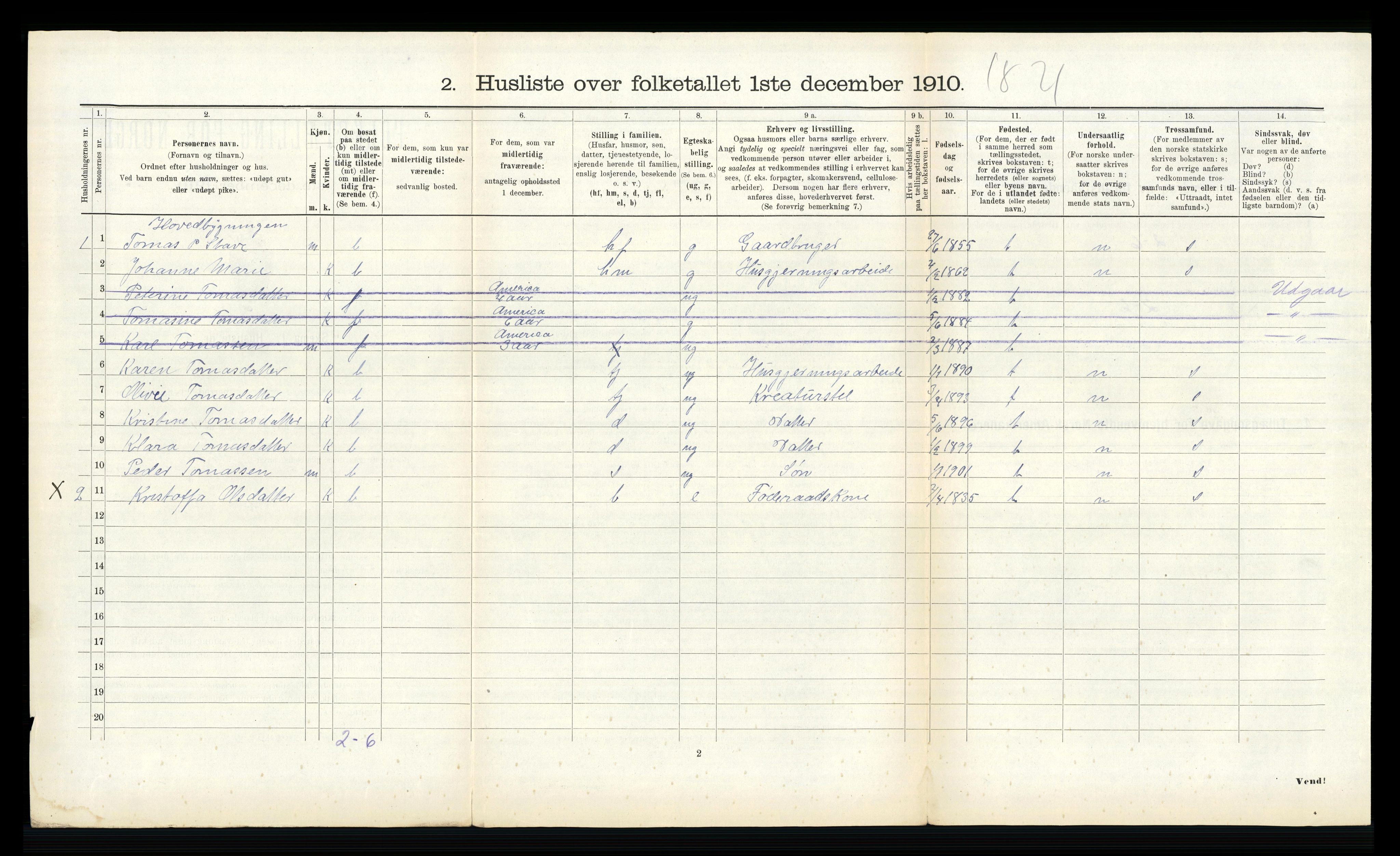 RA, Folketelling 1910 for 1528 Sykkylven herred, 1910, s. 694