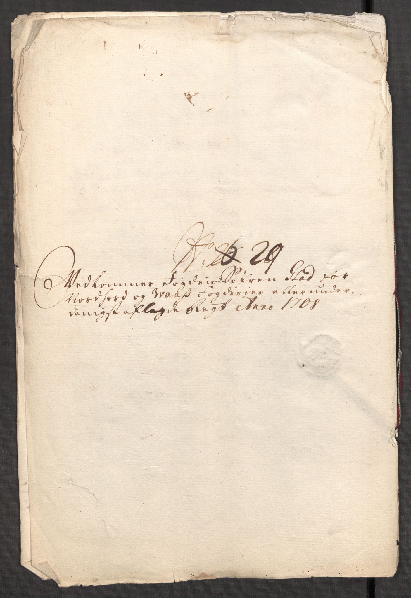 Rentekammeret inntil 1814, Reviderte regnskaper, Fogderegnskap, RA/EA-4092/R51/L3189: Fogderegnskap Nordhordland og Voss, 1708, s. 379