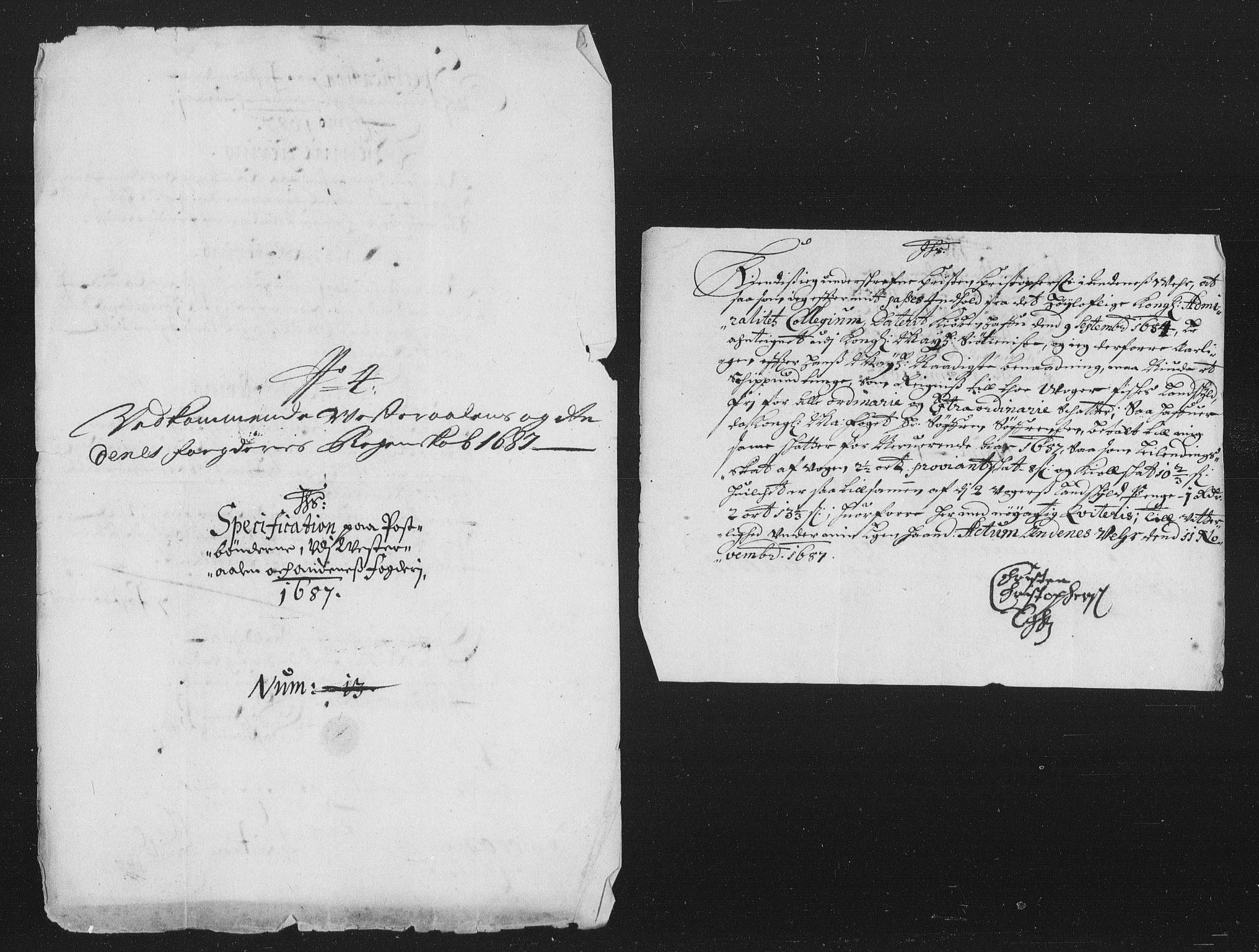 Rentekammeret inntil 1814, Reviderte regnskaper, Stiftamtstueregnskaper, Trondheim stiftamt og Nordland amt, AV/RA-EA-6044/R/Rh/L0010: Nordland amt, 1687