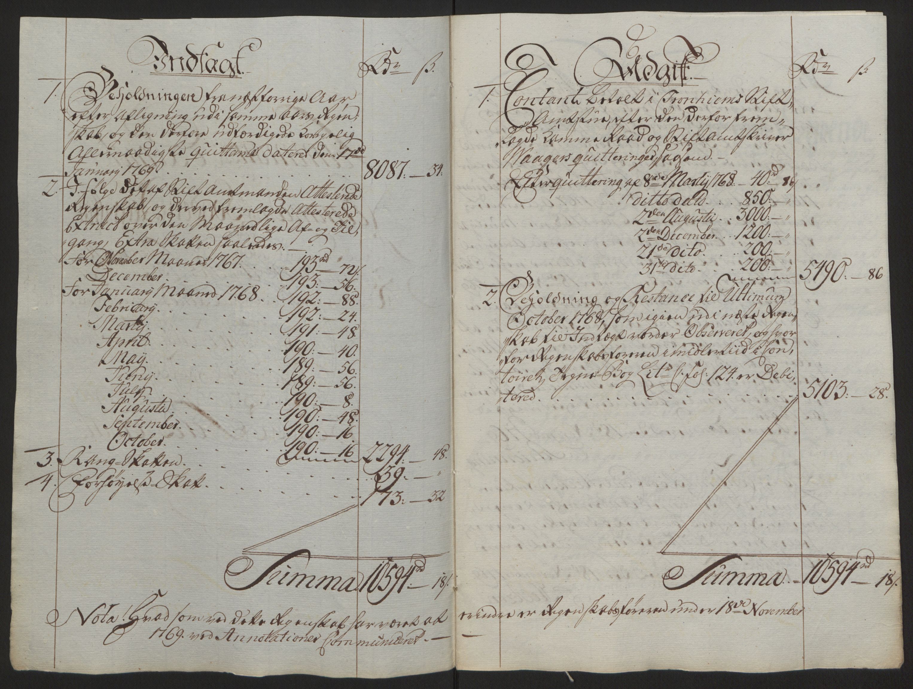 Rentekammeret inntil 1814, Reviderte regnskaper, Fogderegnskap, RA/EA-4092/R64/L4502: Ekstraskatten Namdal, 1762-1772, s. 261