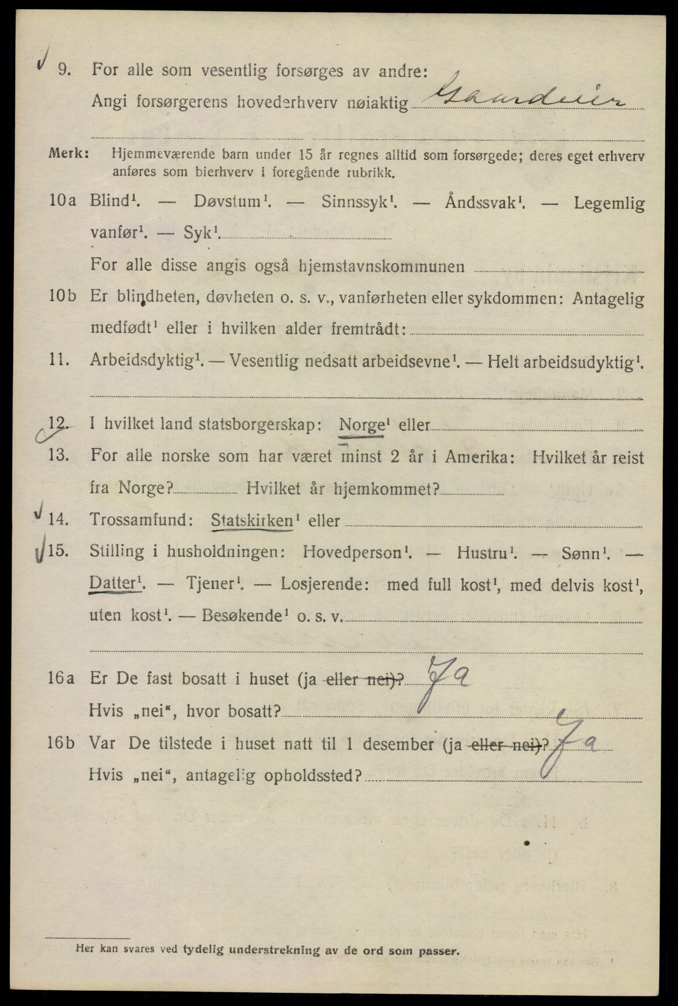 SAO, Folketelling 1920 for 0301 Kristiania kjøpstad, 1920, s. 516406