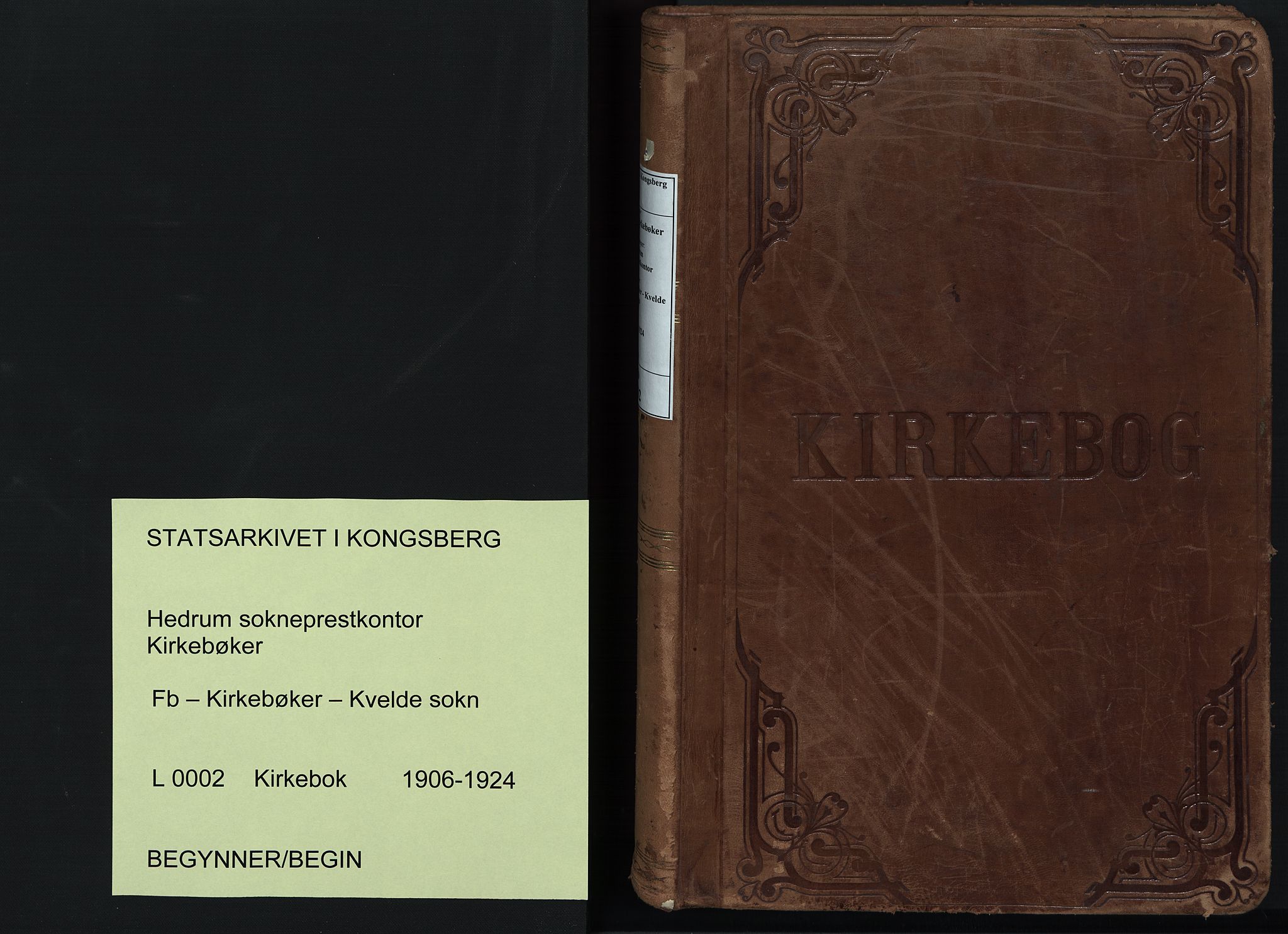 Hedrum kirkebøker, SAKO/A-344/F/Fb/L0002: Ministerialbok nr. II 2, 1906-1924