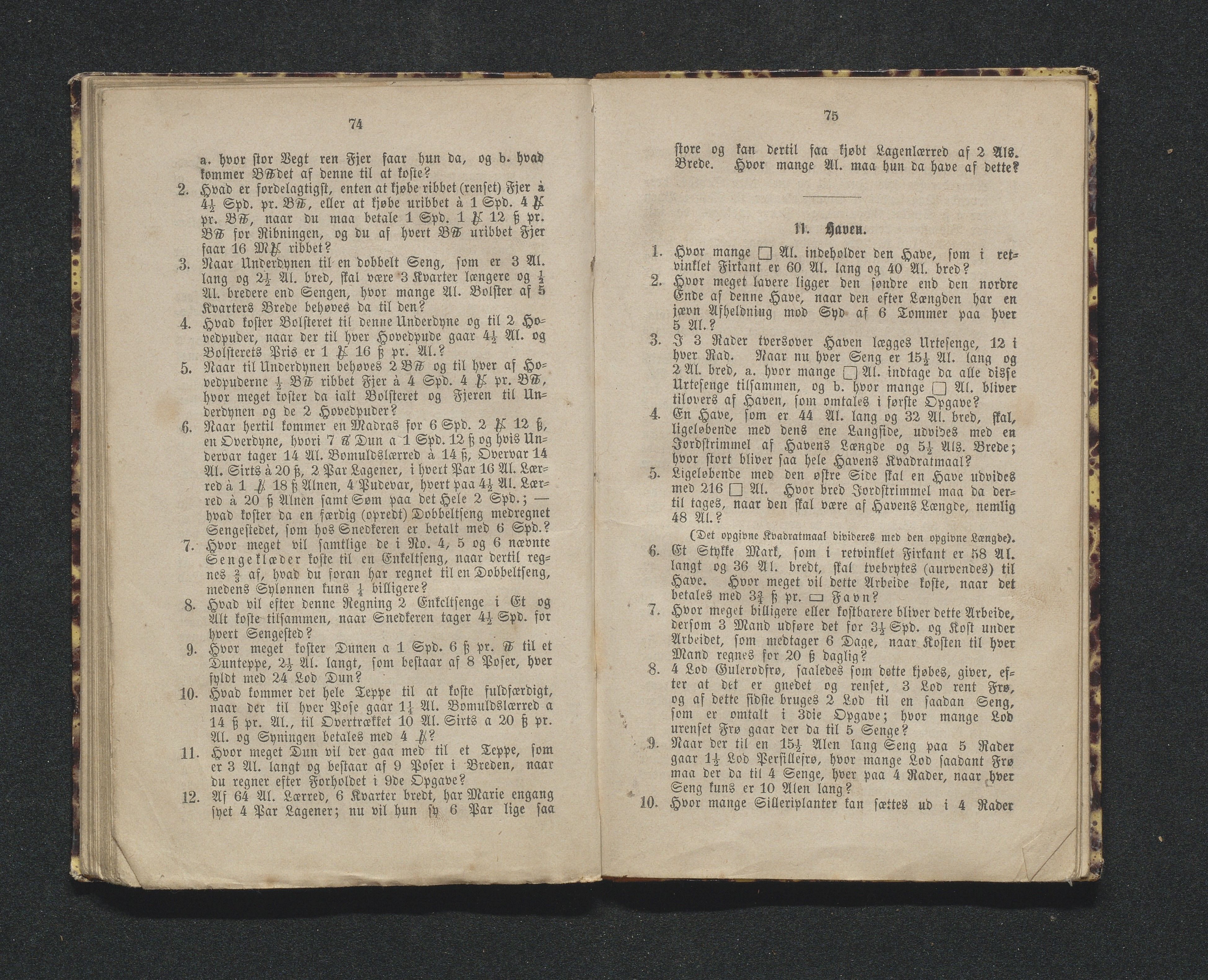 Randi Olsen Skjulestads brevsamling, AAKS/PA-2585/Y/Y01/L0001: Skolebøker, 1849-1875