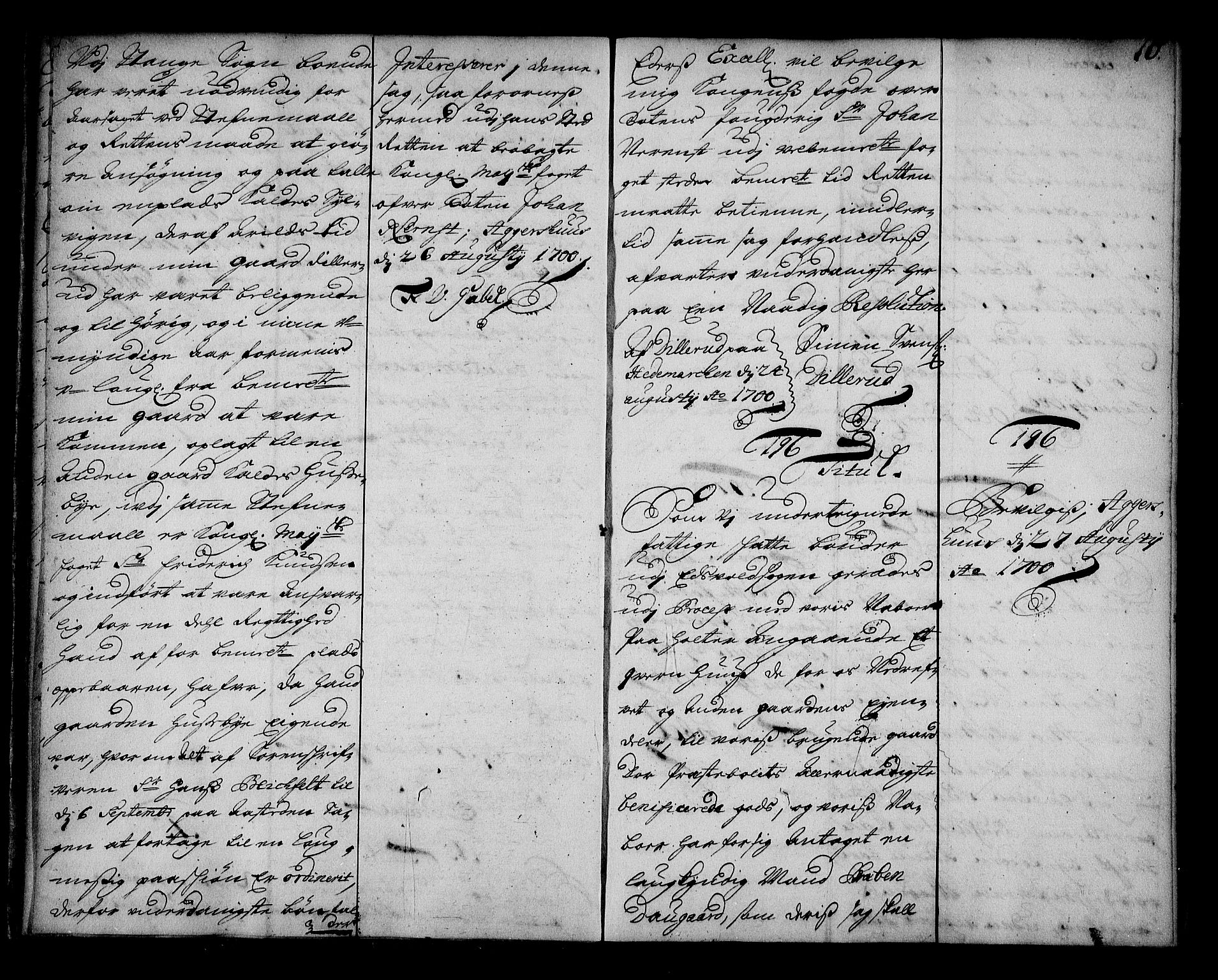 Stattholderembetet 1572-1771, AV/RA-EA-2870/Ae/L0012: Supplikasjons- og resolusjonsprotokoll, 1700, s. 9b-10a