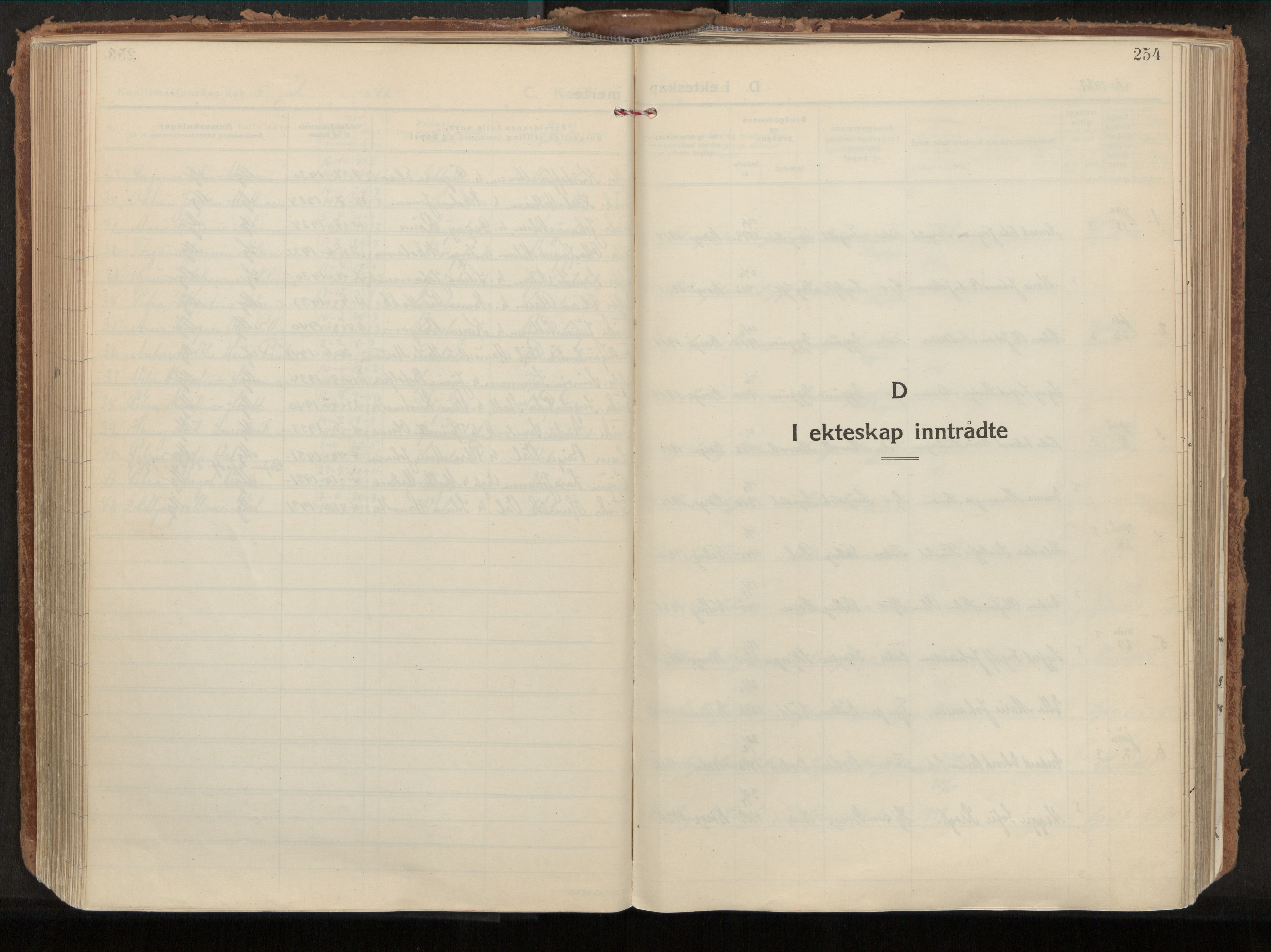 Ministerialprotokoller, klokkerbøker og fødselsregistre - Nordland, AV/SAT-A-1459/880/L1137: Ministerialbok nr. 880A11, 1927-1944, s. 254