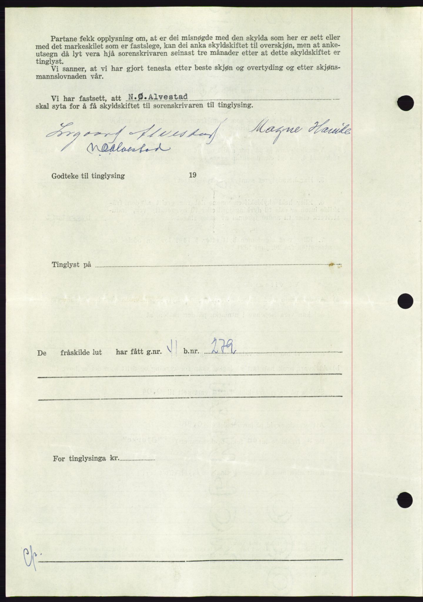 Søre Sunnmøre sorenskriveri, AV/SAT-A-4122/1/2/2C/L0092: Pantebok nr. 18A, 1952-1952, Dagboknr: 908/1952