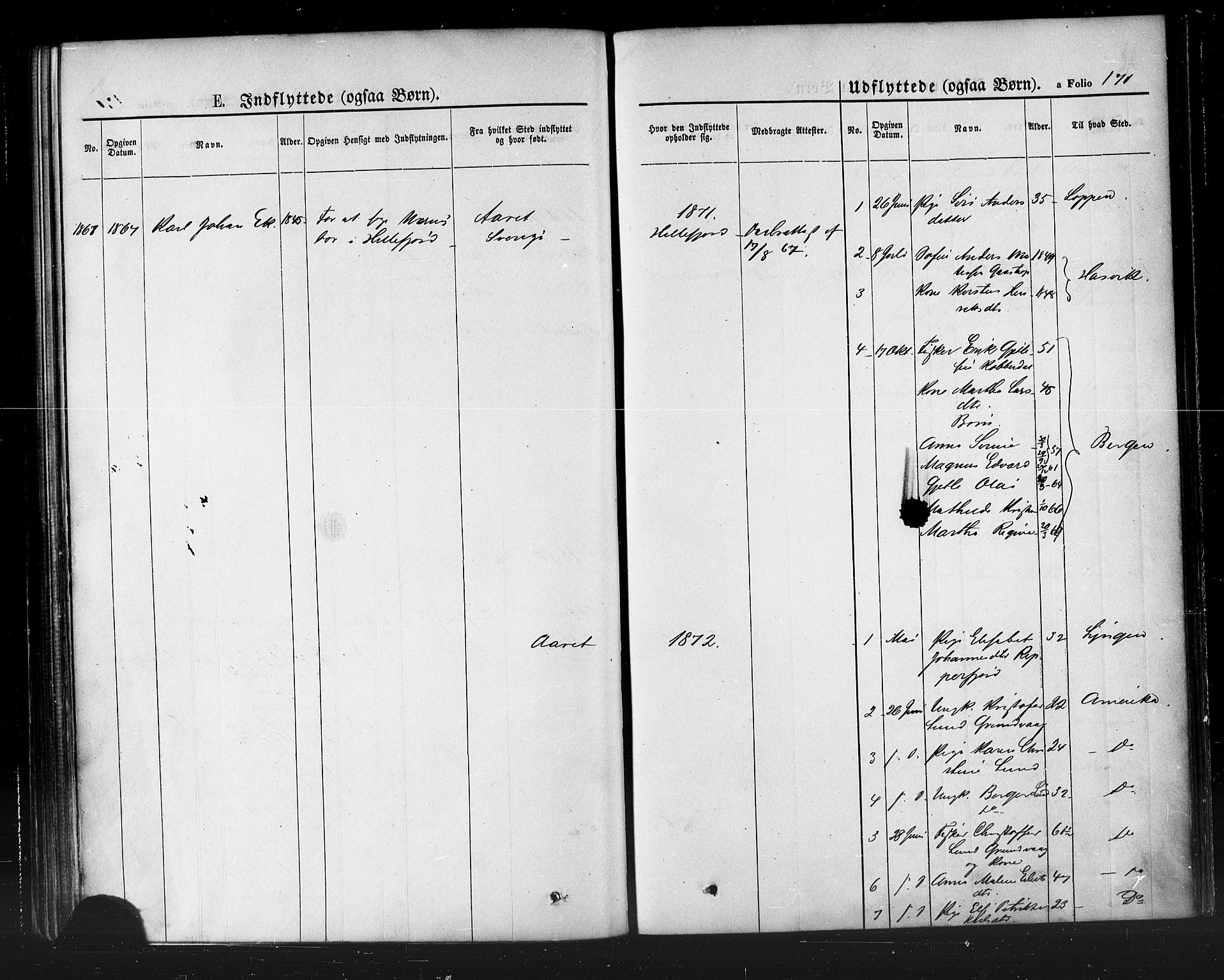 Hammerfest sokneprestkontor, AV/SATØ-S-1347/H/Ha/L0007.kirke: Ministerialbok nr. 7, 1869-1884, s. 171