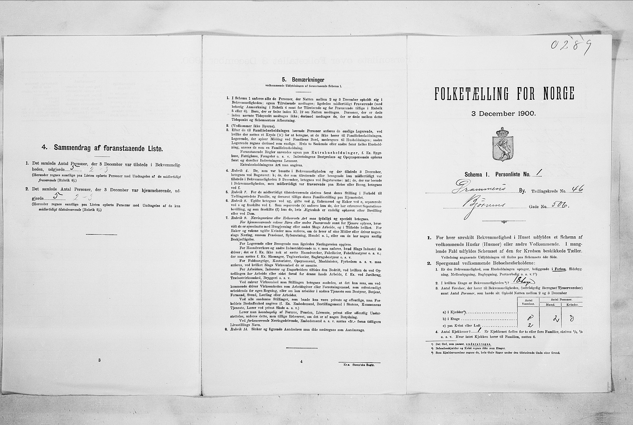 RA, Folketelling 1900 for 0602 Drammen kjøpstad, 1900, s. 8168