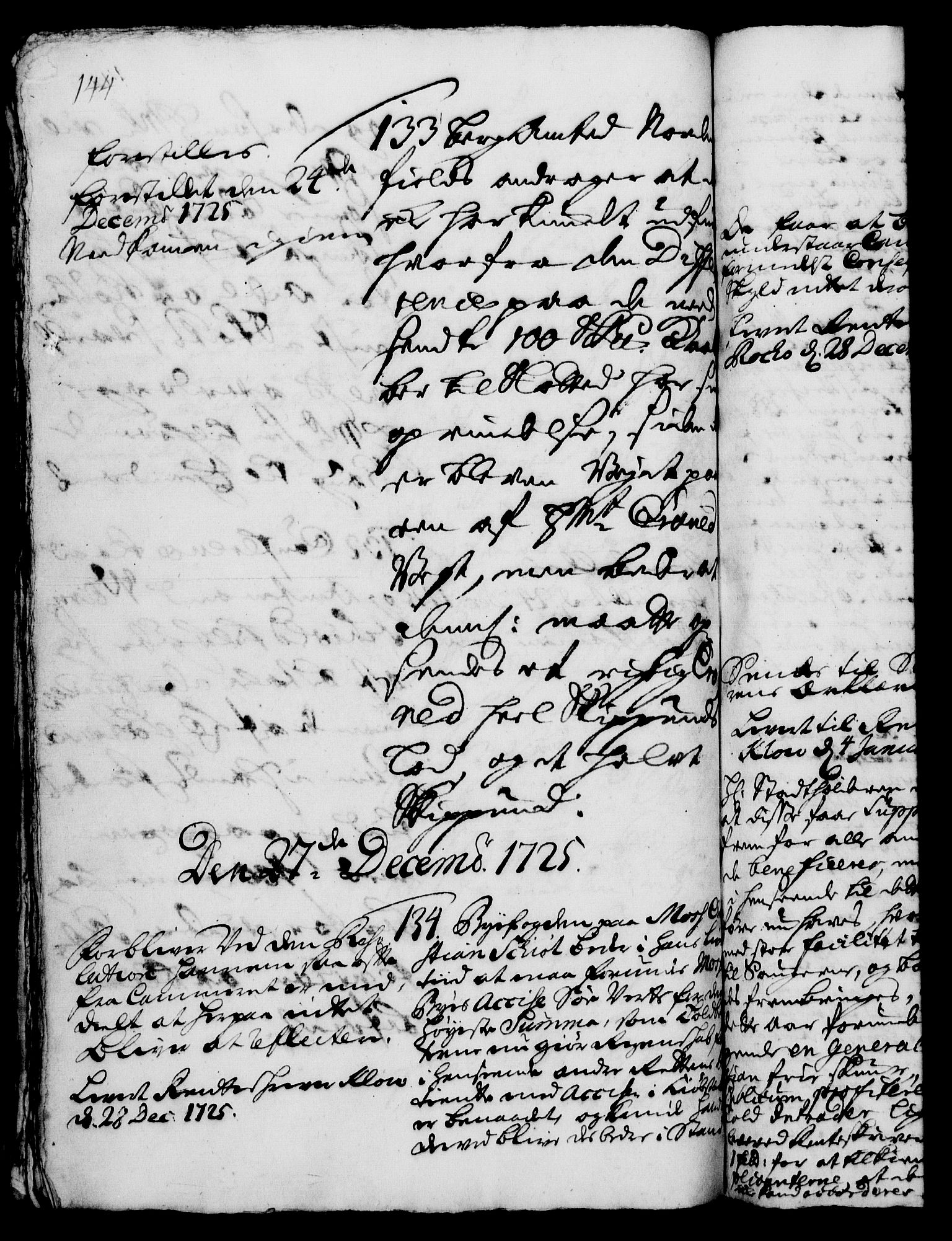 Rentekammeret, Kammerkanselliet, RA/EA-3111/G/Gh/Gha/L0008: Norsk ekstraktmemorialprotokoll (merket RK 53.53), 1725-1726, s. 144
