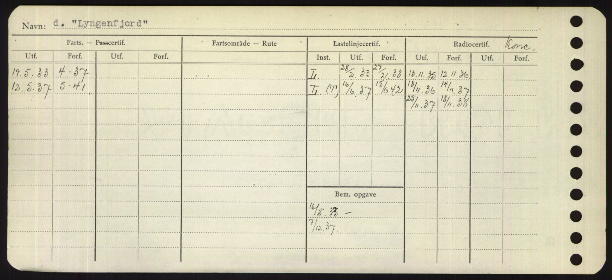 Sjøfartsdirektoratet med forløpere, Skipsmålingen, RA/S-1627/H/Hd/L0023: Fartøy, Lia-Løv, s. 462