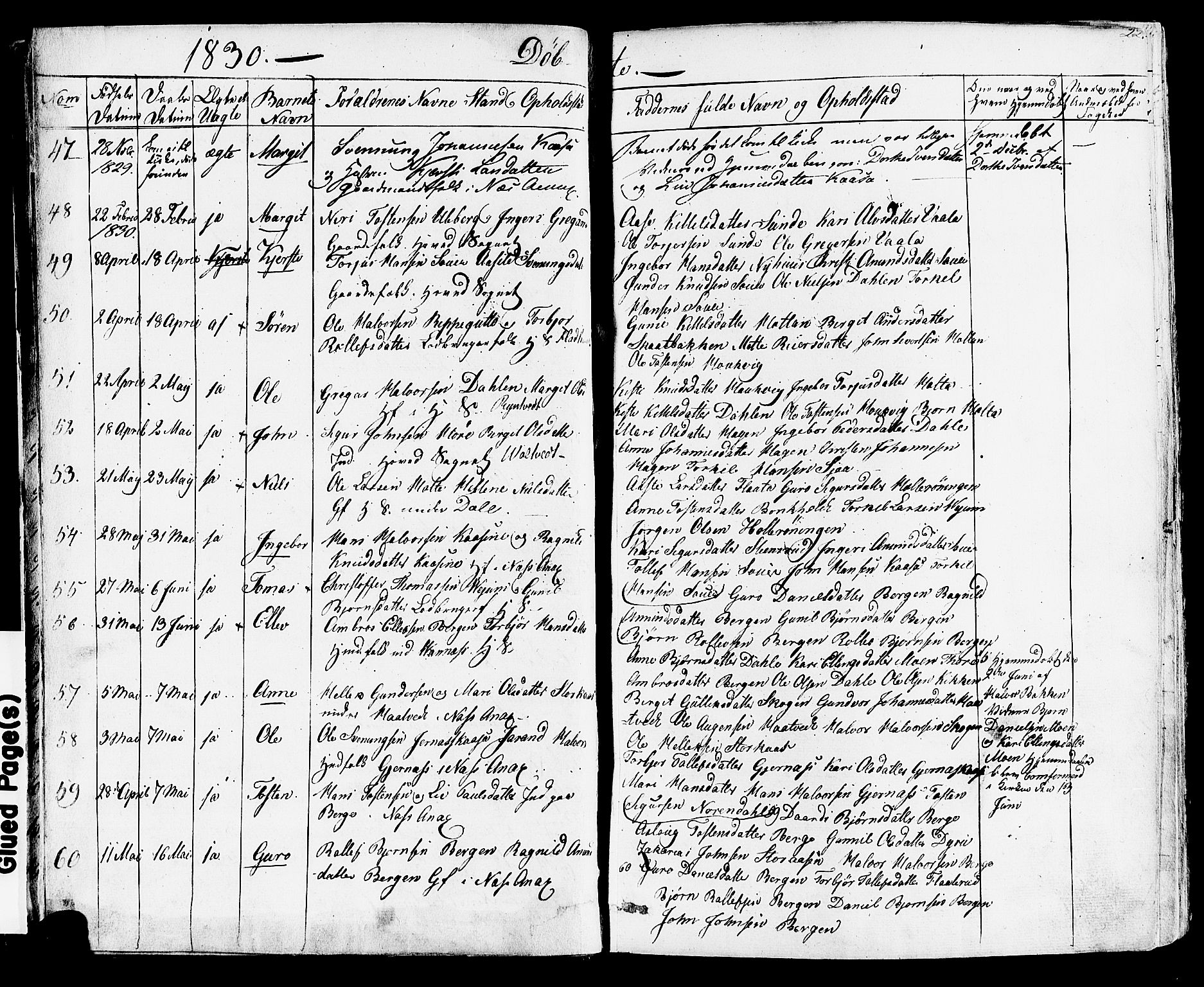 Sauherad kirkebøker, AV/SAKO-A-298/F/Fa/L0006: Ministerialbok nr. I 6, 1827-1850, s. 22