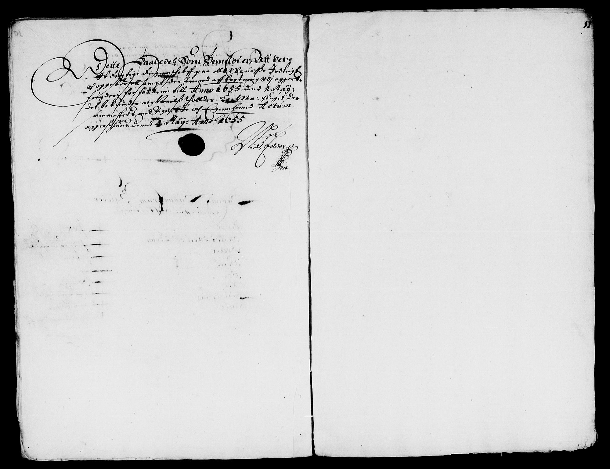 Rentekammeret inntil 1814, Reviderte regnskaper, Lensregnskaper, AV/RA-EA-5023/R/Rb/Rba/L0221: Akershus len, 1652-1655