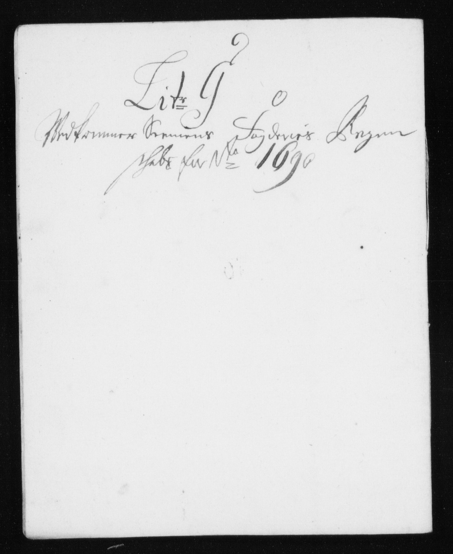 Rentekammeret inntil 1814, Reviderte regnskaper, Stiftamtstueregnskaper, Trondheim stiftamt og Nordland amt, RA/EA-6044/R/Rh/L0015: Nordland amt, 1690