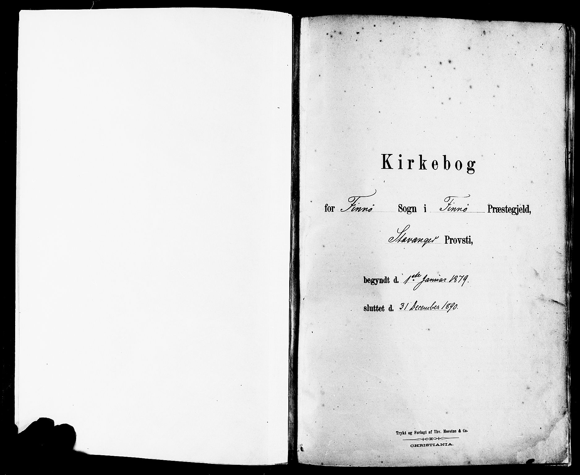 Finnøy sokneprestkontor, AV/SAST-A-101825/H/Ha/Haa/L0010: Ministerialbok nr. A 10, 1879-1890, s. 1