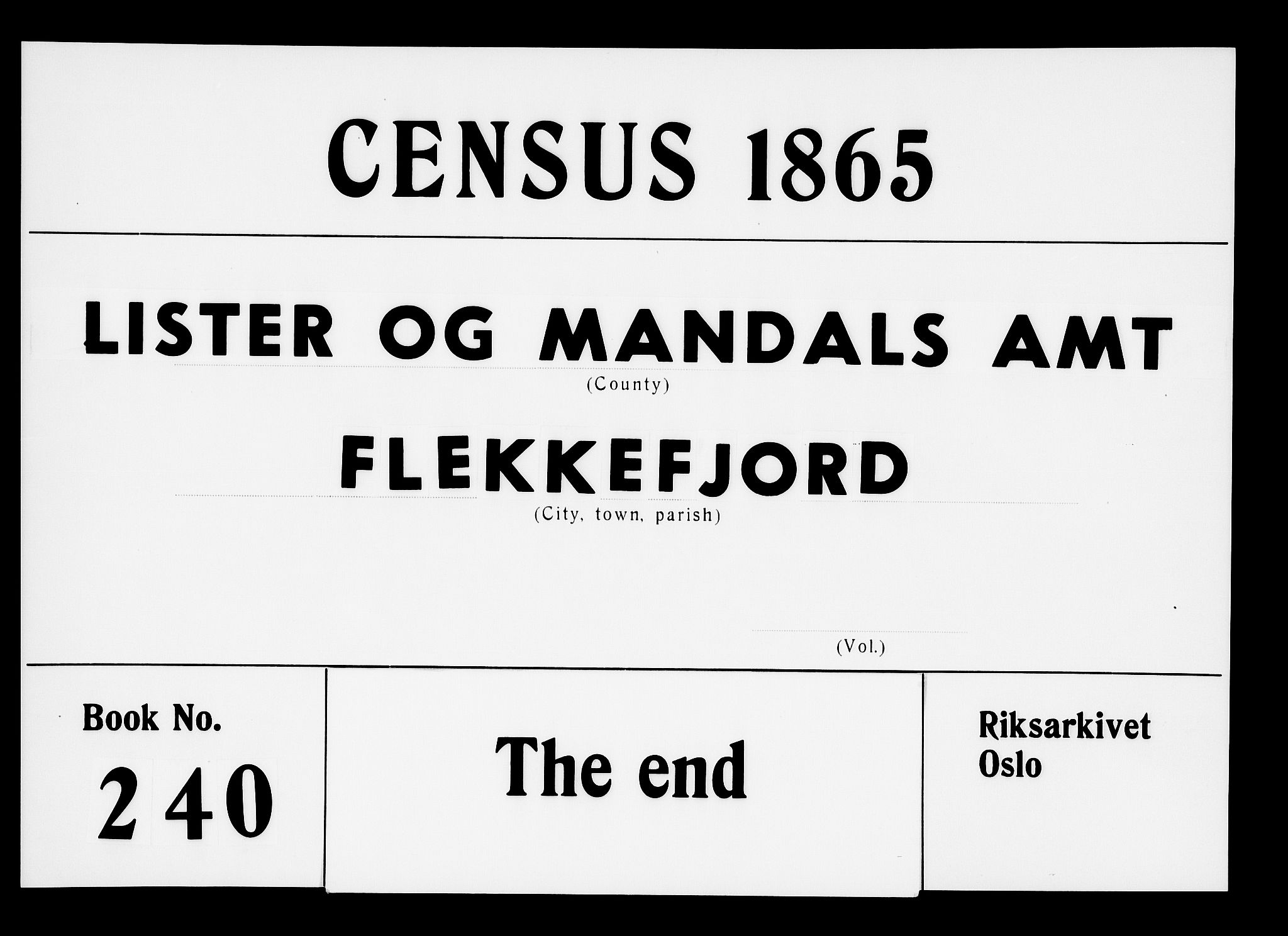 RA, Folketelling 1865 for 1004B Flekkefjord prestegjeld, Flekkefjord kjøpstad, 1865, s. 516
