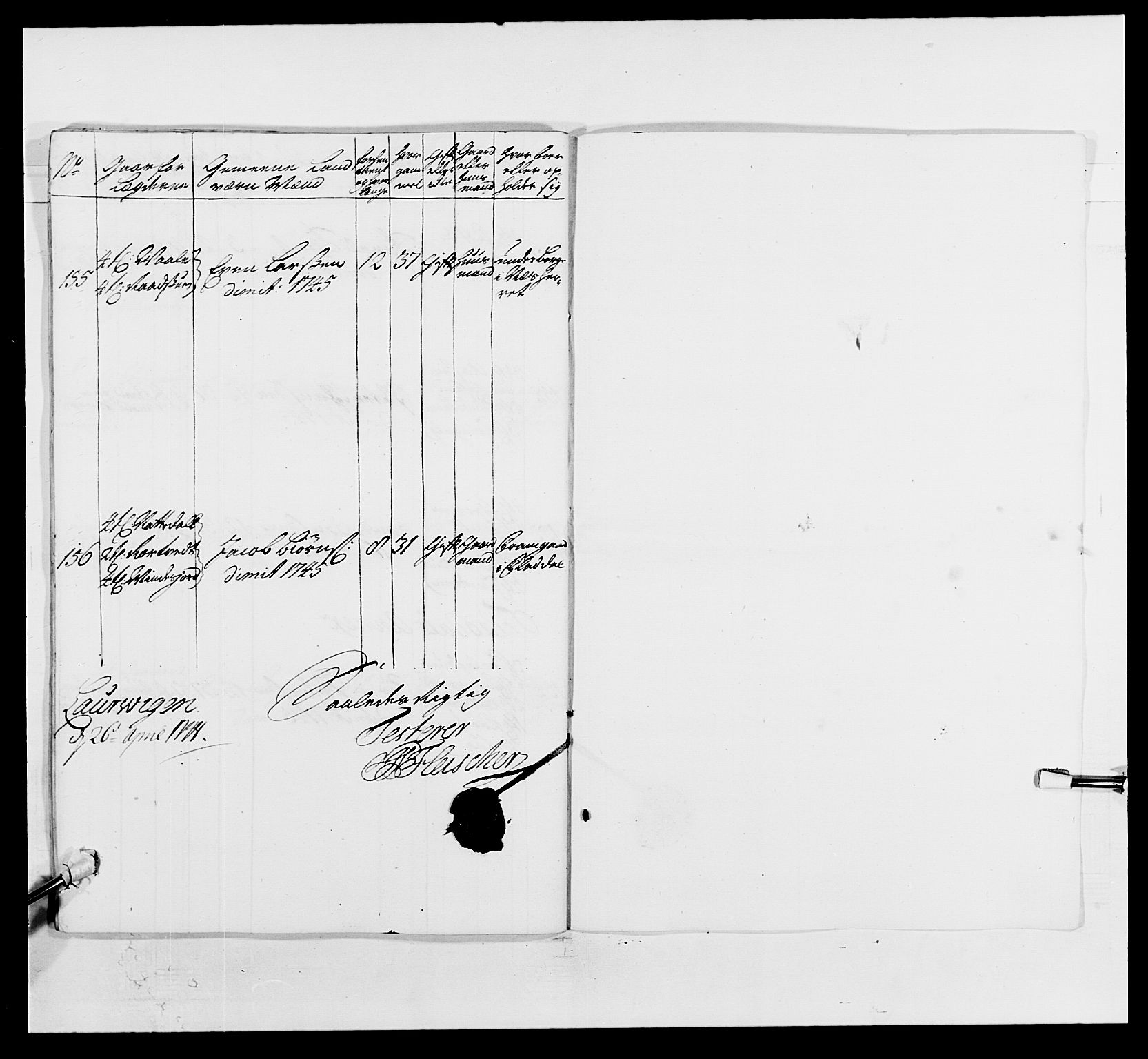 Kommanderende general (KG I) med Det norske krigsdirektorium, RA/EA-5419/E/Ea/L0497: 2. Smålenske regiment, 1748-1765, s. 182