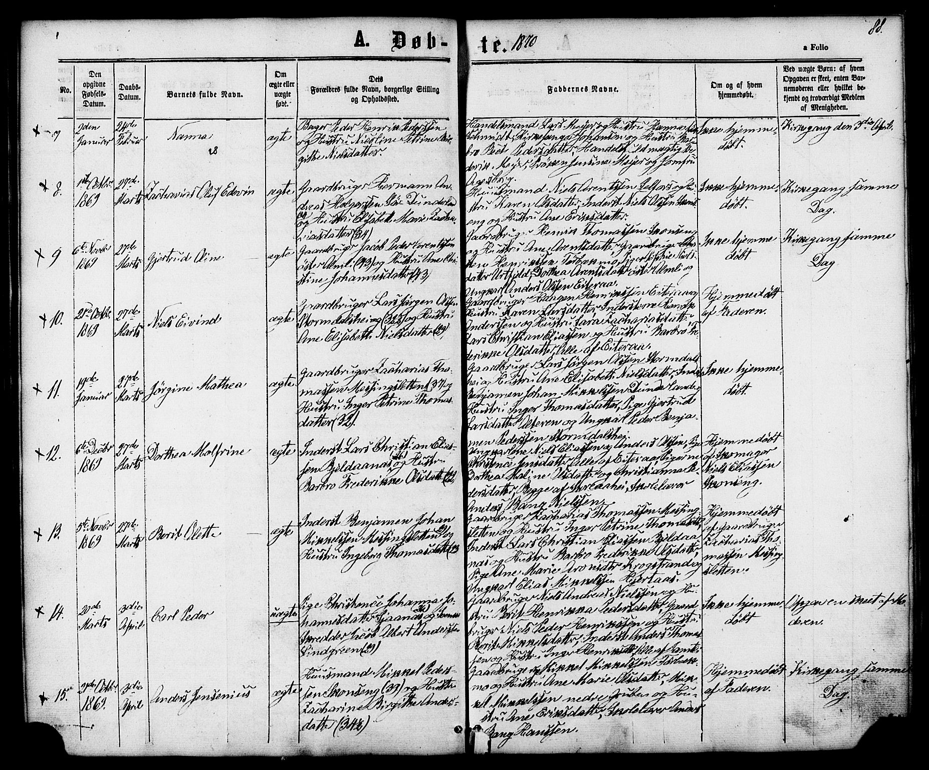 Ministerialprotokoller, klokkerbøker og fødselsregistre - Nordland, AV/SAT-A-1459/827/L0393: Ministerialbok nr. 827A05, 1863-1883, s. 88